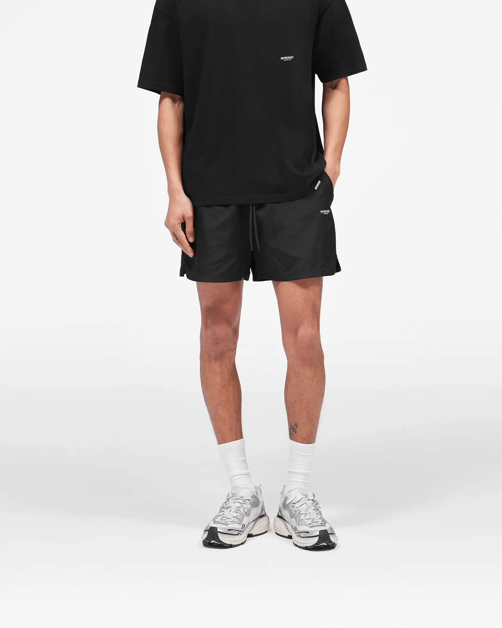 Micro Owners Club Swim Shorts - Black sold by Represent product image thumbnail 3