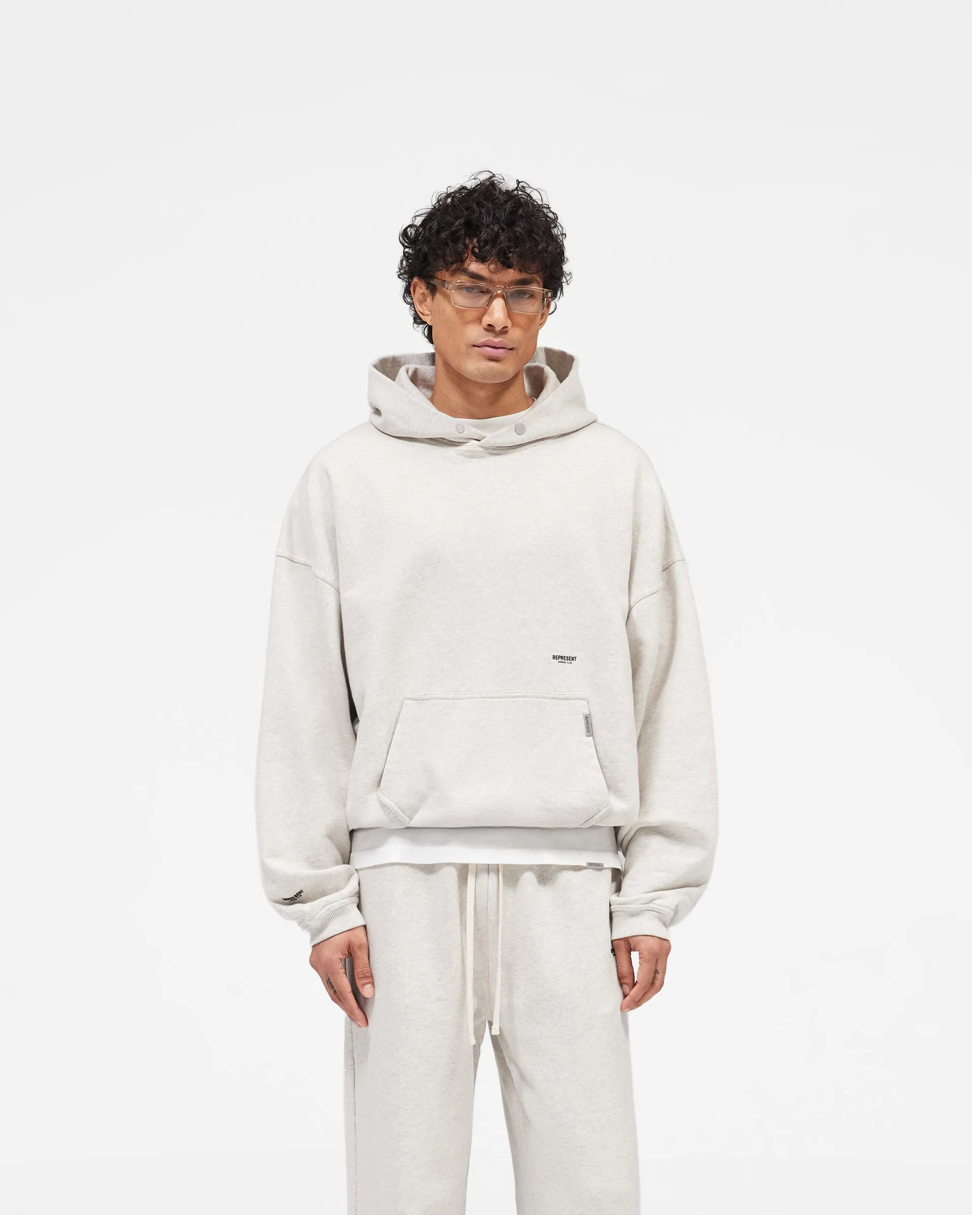 Micro Owners Club Hoodie - Cream Marl sold by Represent product image thumbnail 3