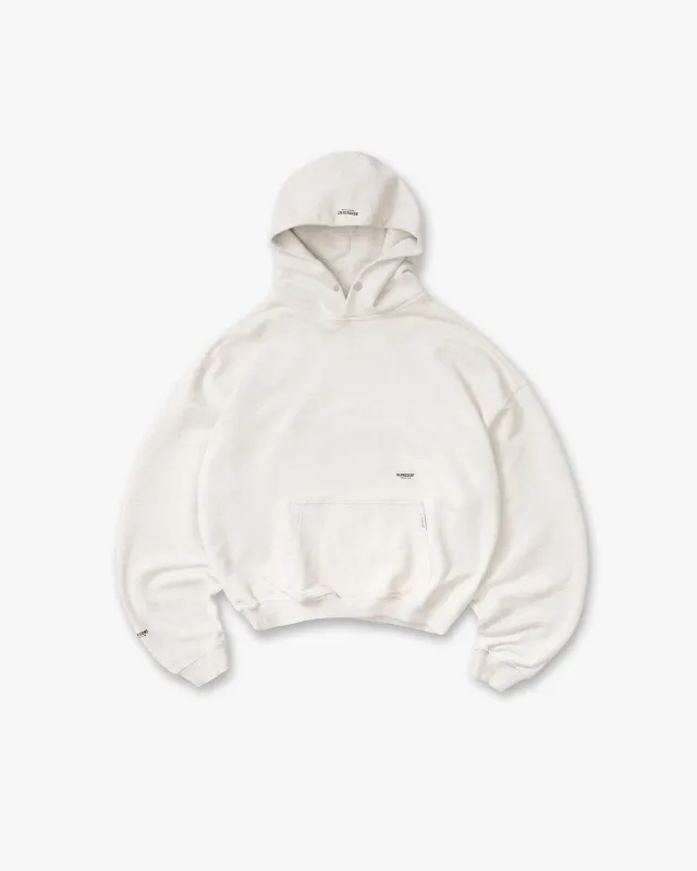 Micro Owners Club Hoodie - Cream Marl made by Represent