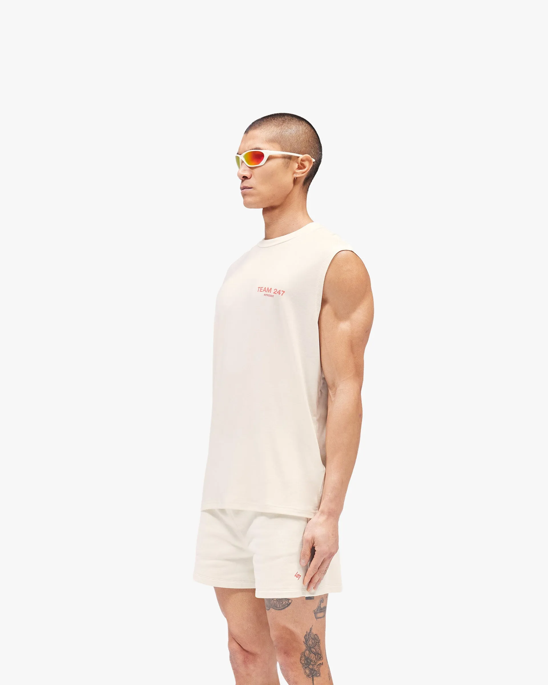 Team 247 Oversized Tank - Cream sold by Represent product image thumbnail 4