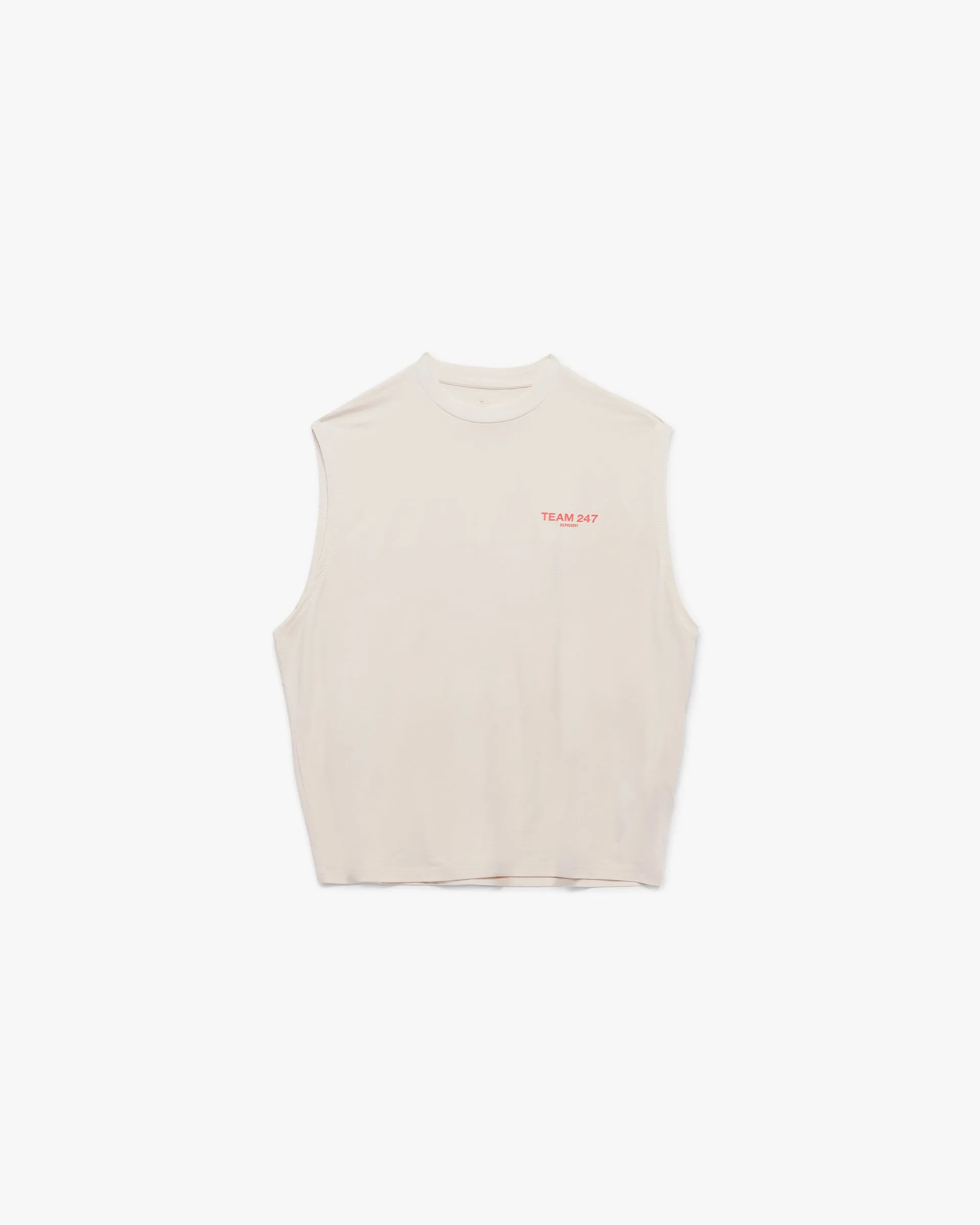 Team 247 Oversized Tank - Cream sold by Represent