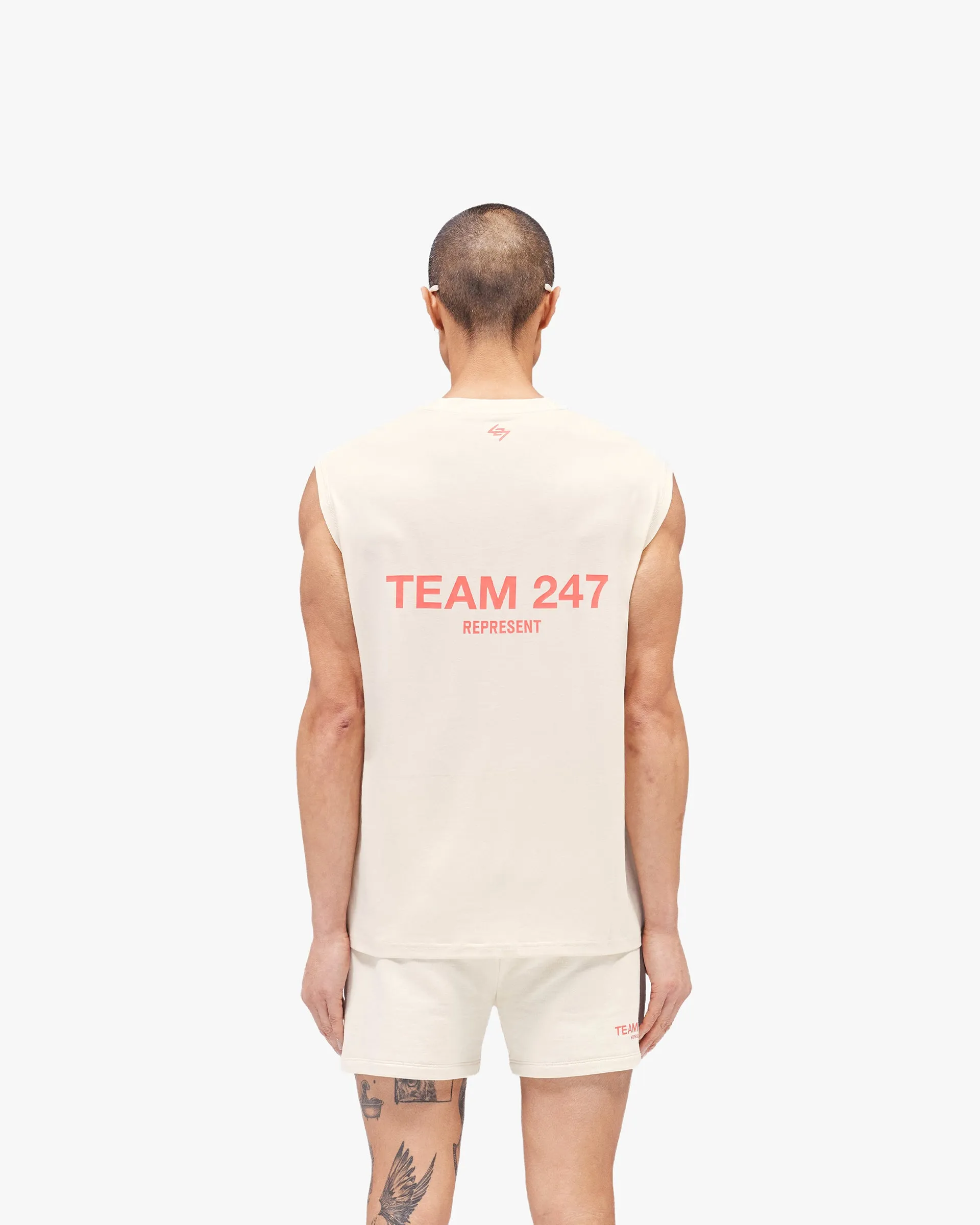 Team 247 Oversized Tank - Cream sold by Represent product image thumbnail 5