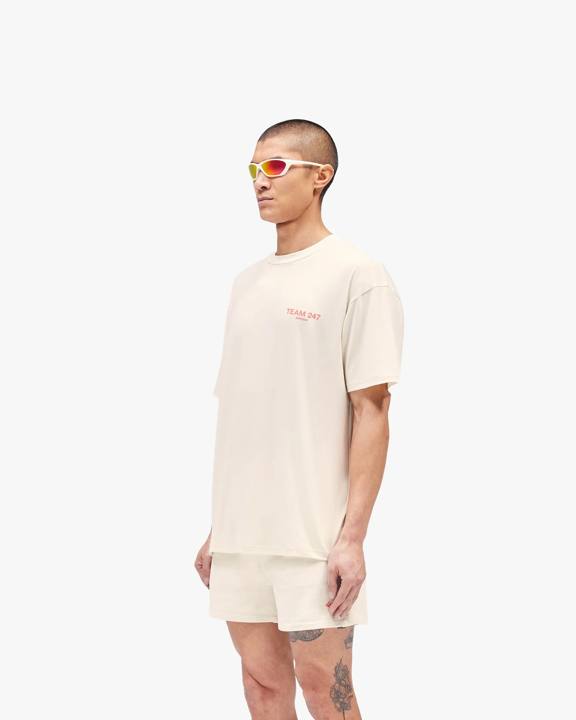 Team 247 Oversized T-Shirt - Cream sold by Represent product image thumbnail 4