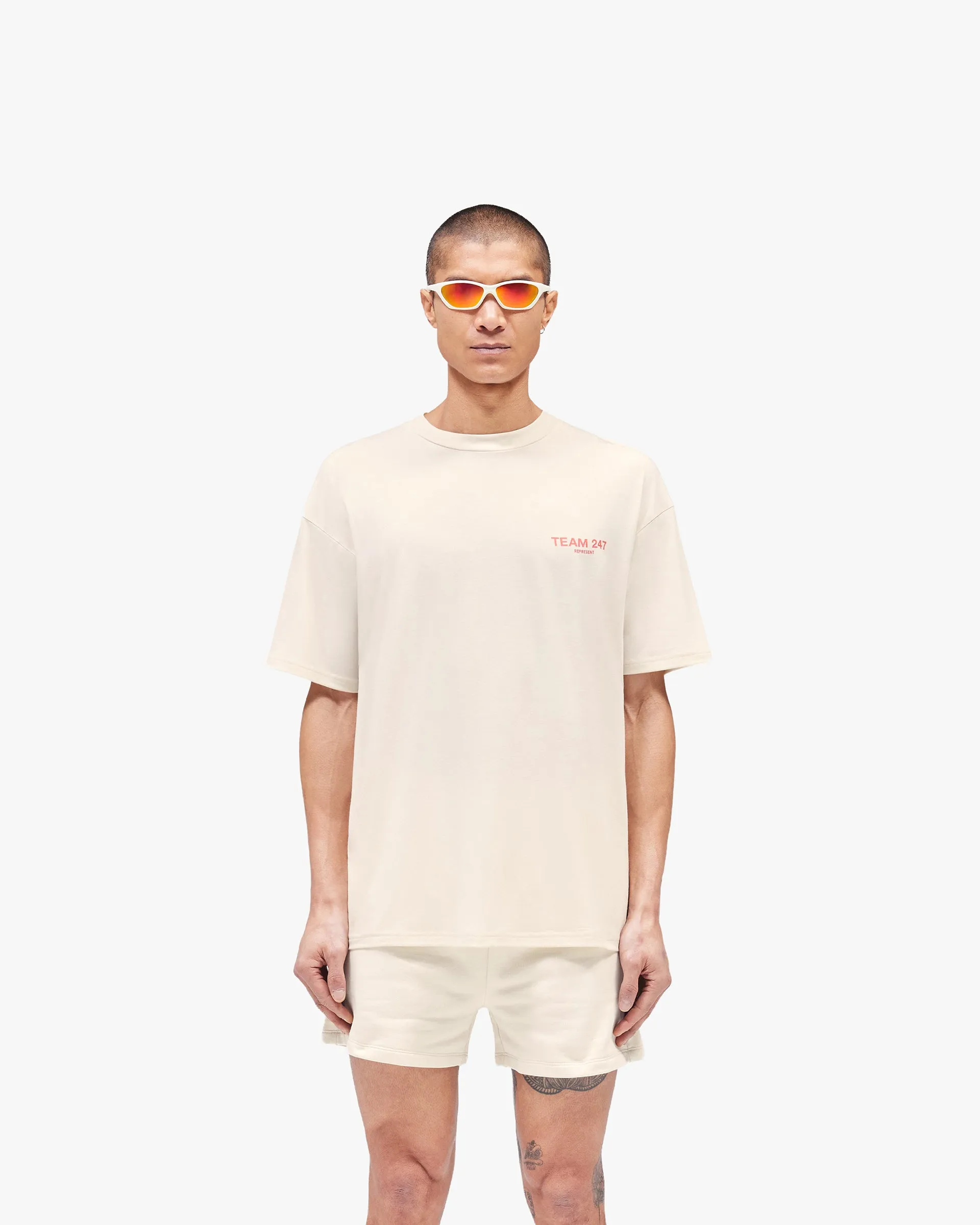 Team 247 Oversized T-Shirt - Cream sold by Represent product image thumbnail 3