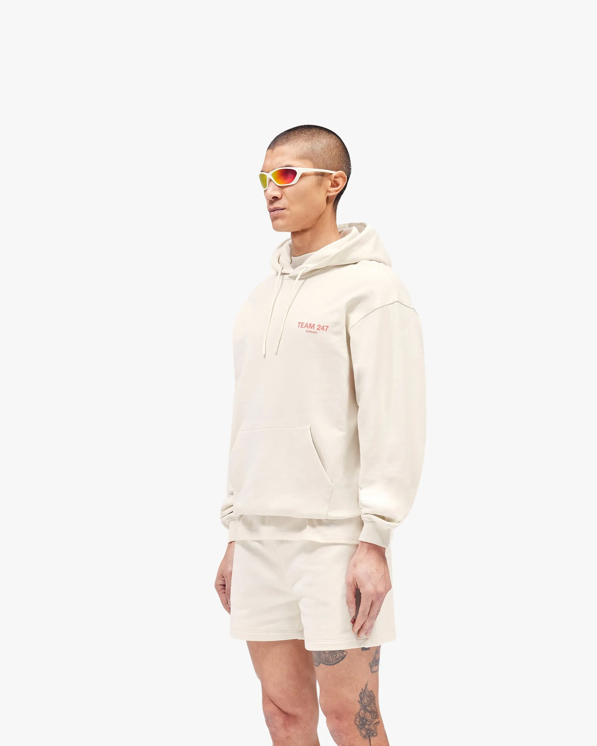 Team 247 Oversized Hoodie - Cream sold by Represent product image thumbnail 4