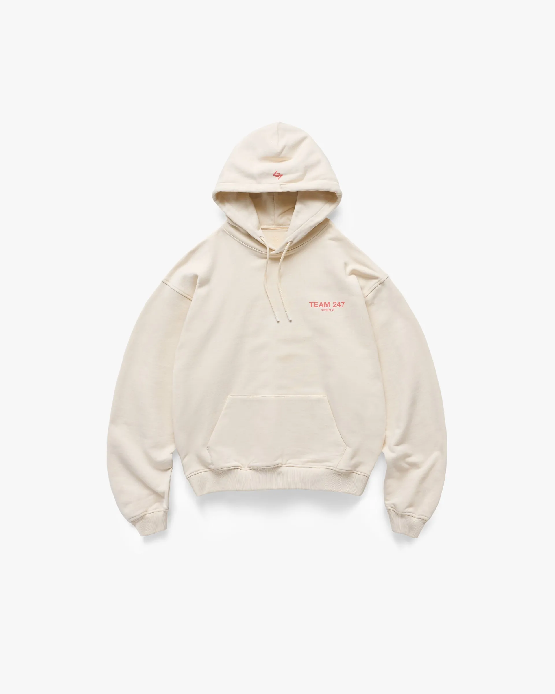 Team 247 Oversized Hoodie - Cream sold by Represent