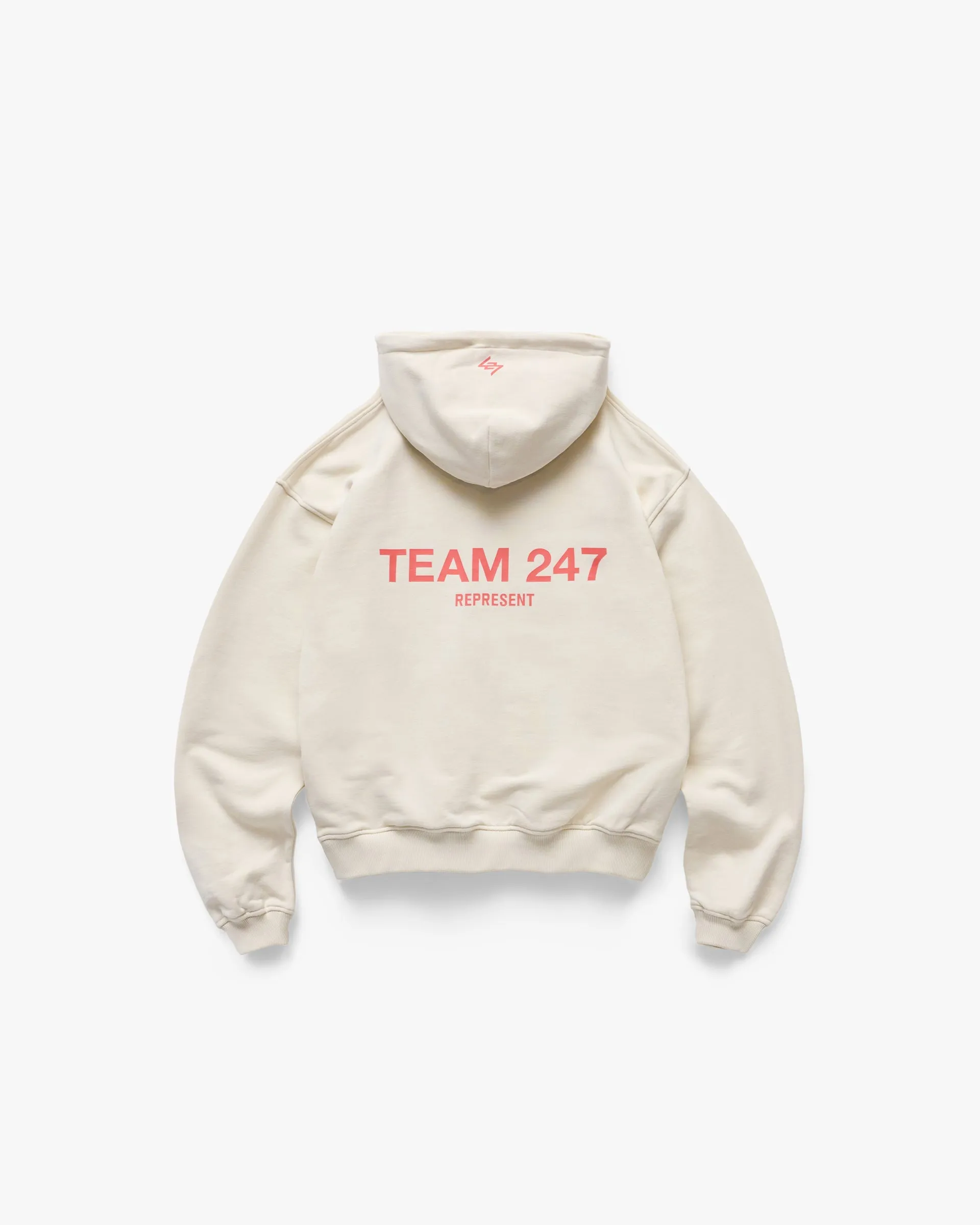 Team 247 Oversized Hoodie - Cream sold by Represent product image thumbnail 2
