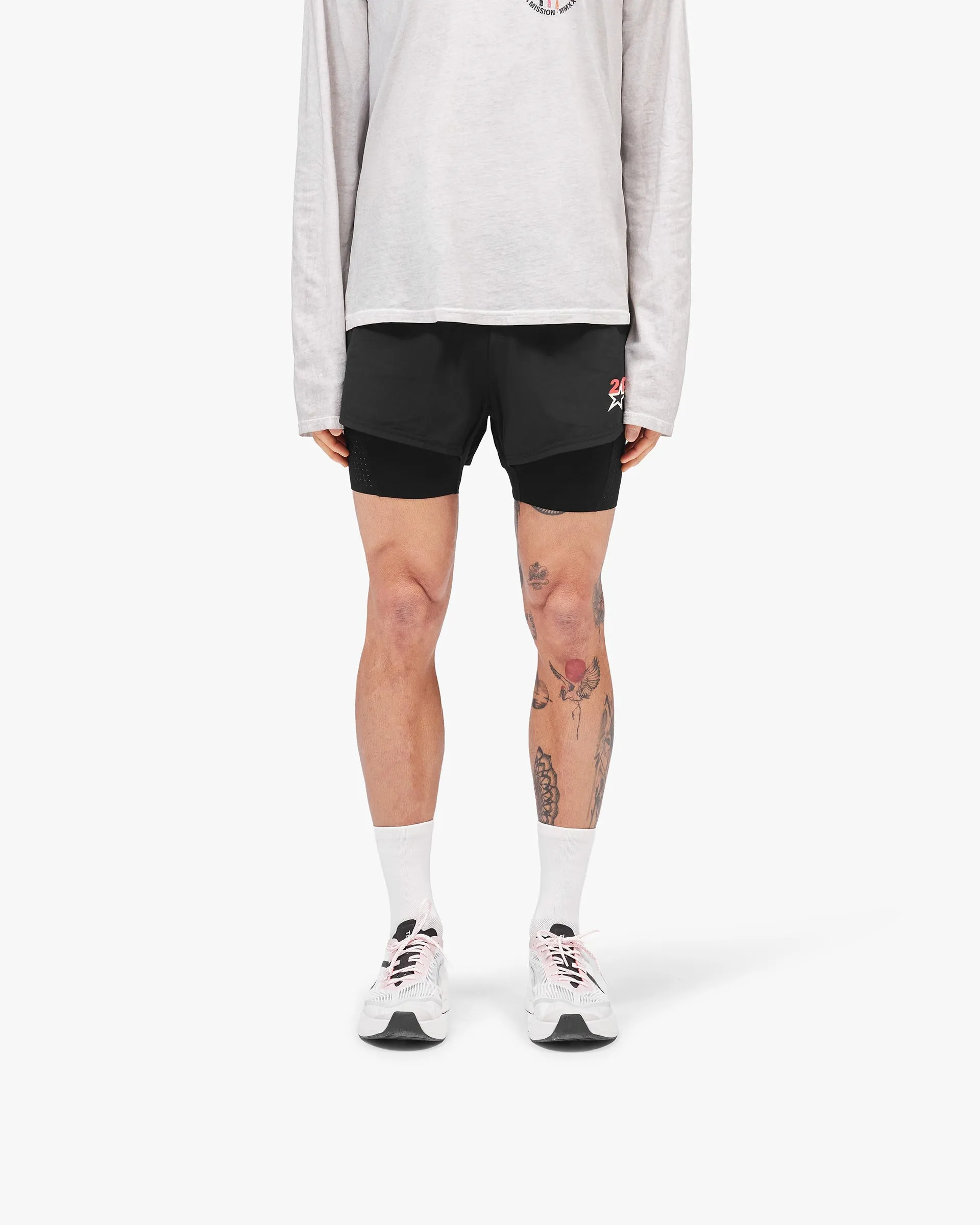 247 Hybrid 2-In-1 Short - Jet Black sold by Represent product image thumbnail 3