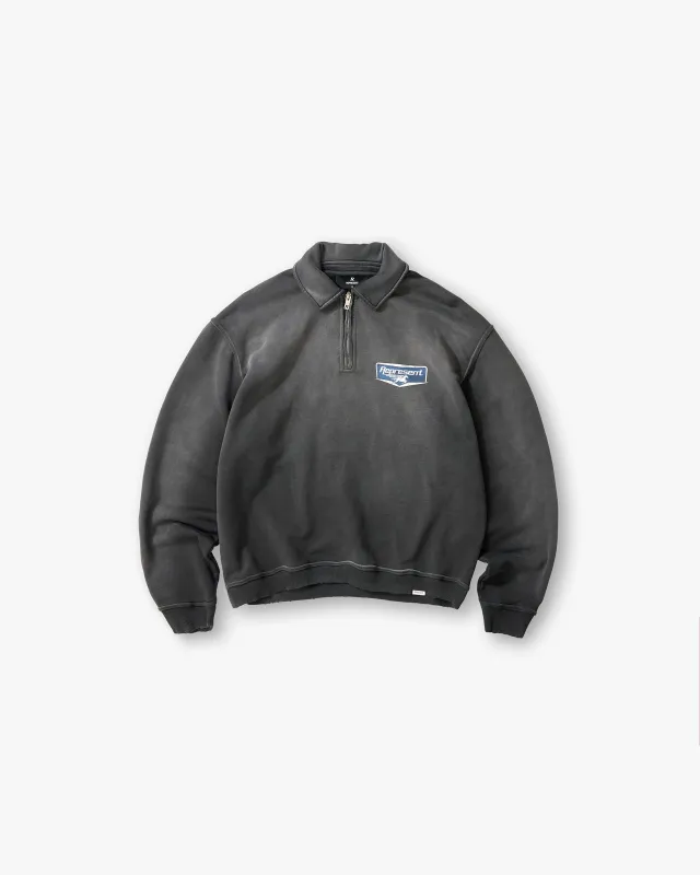 Nothing Faster Quarter Zip Sweatshirt - Stained Black made by Represent