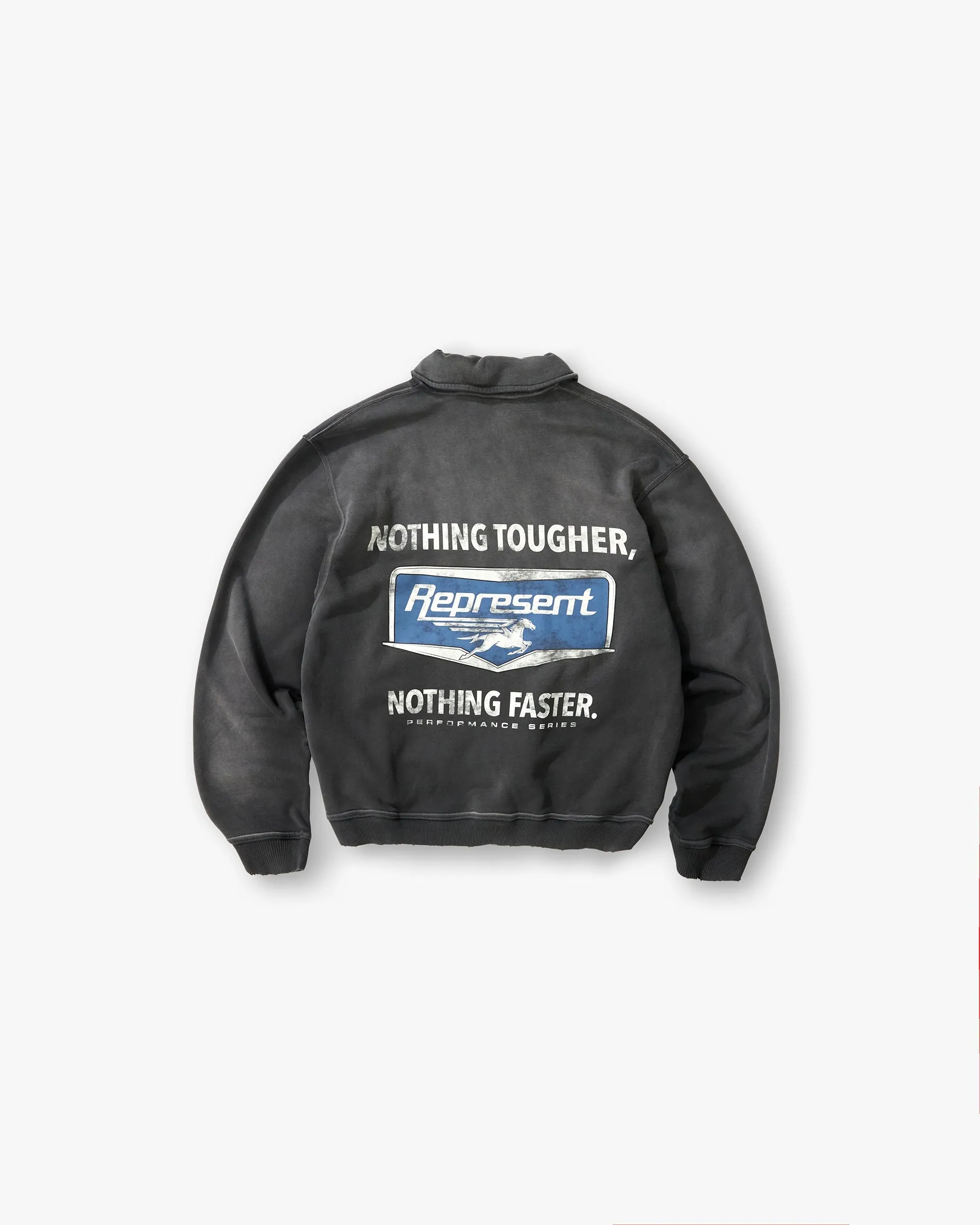 Nothing Faster Quarter Zip Sweatshirt - Stained Black sold by Represent product image thumbnail 2