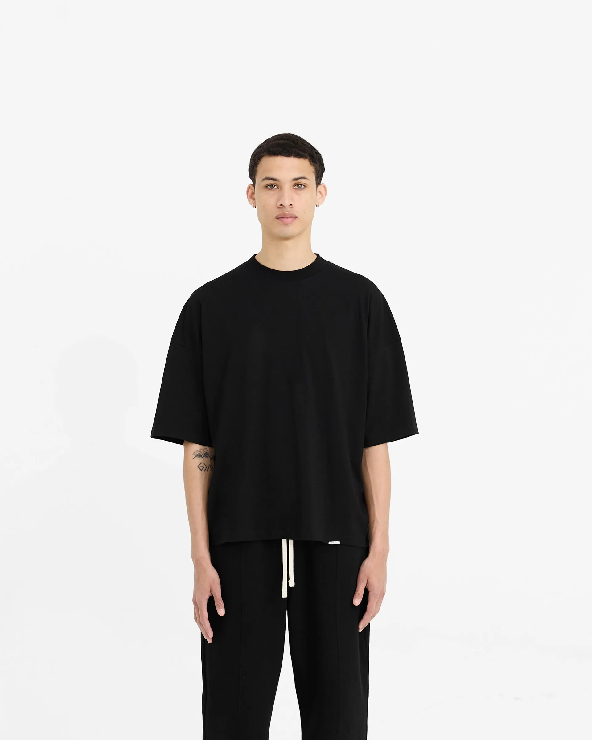 2 x Initial Boxy T-Shirt - Flat White & Black sold by Represent product image thumbnail 3