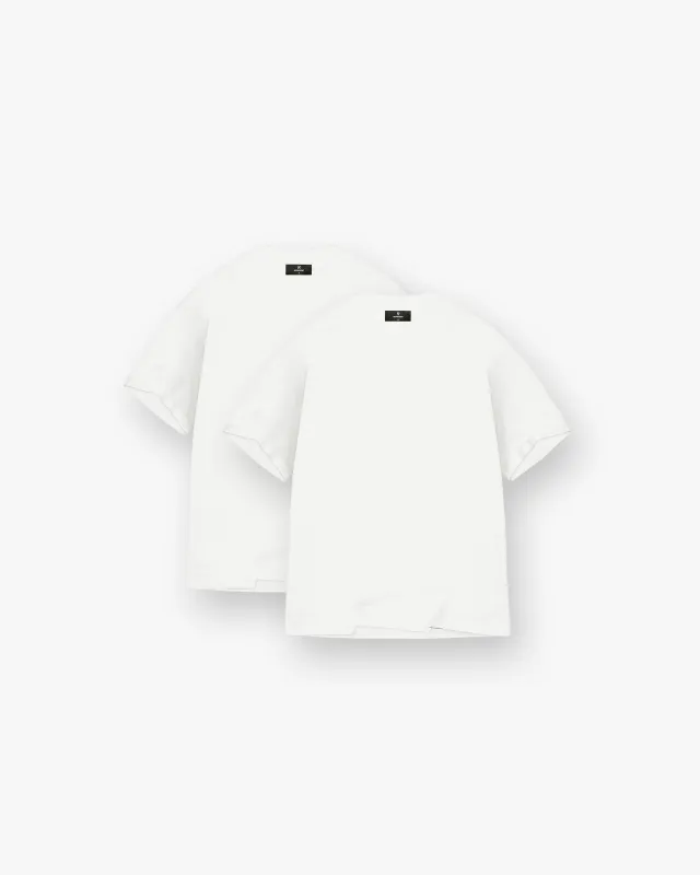 2 x Initial Oversized T-Shirt - Flat White sold by Represent