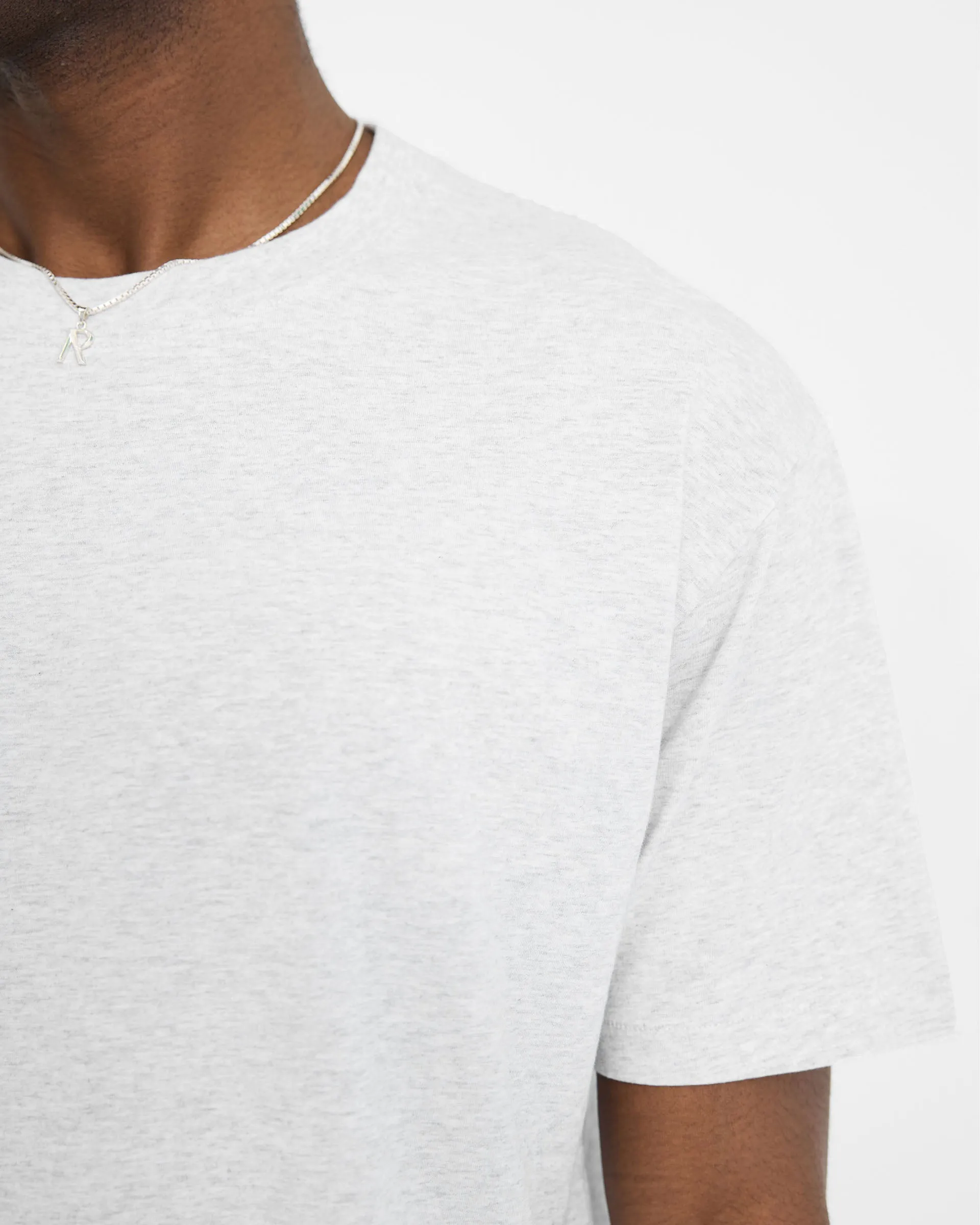 2 x Initial T-Shirt - Ice Grey Marl sold by Represent product image thumbnail 5