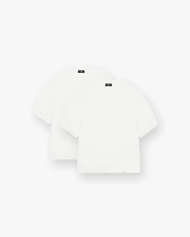 2 x Initial Boxy T-Shirt - Flat White sold by Represent