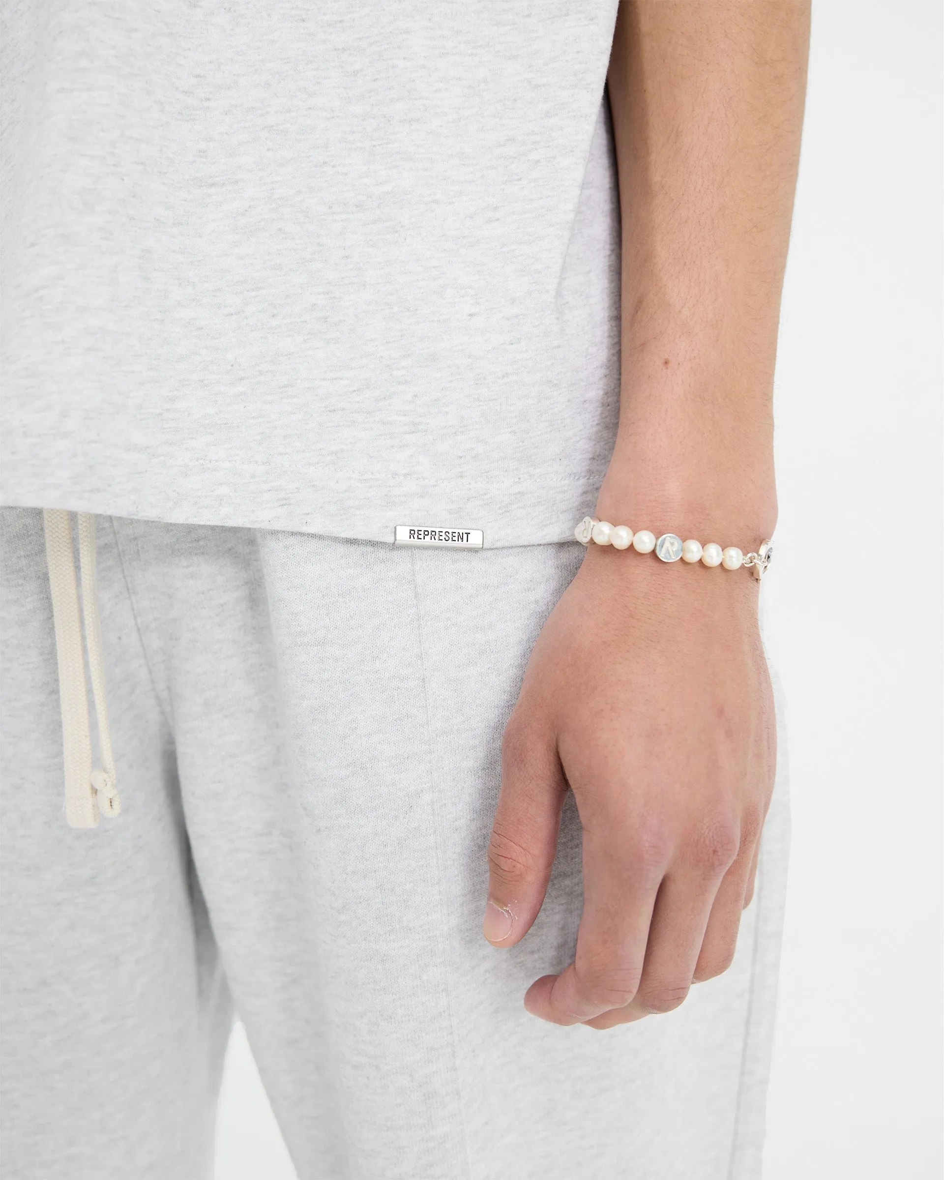 2 x Initial Boxy T-Shirt - Ice Grey Marl sold by Represent product image thumbnail 5