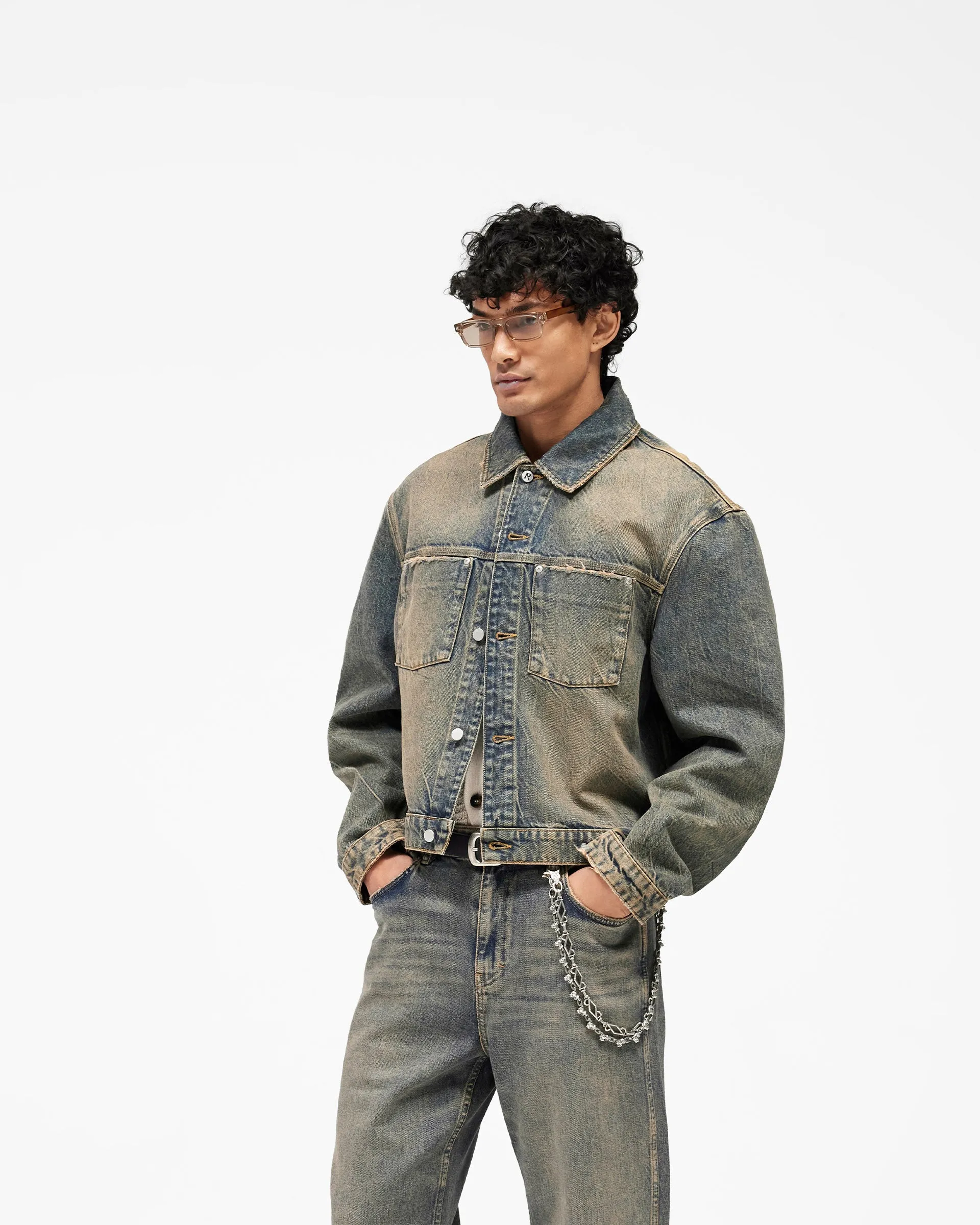 Denim Trucker - Blue Cream sold by Represent product image thumbnail 2