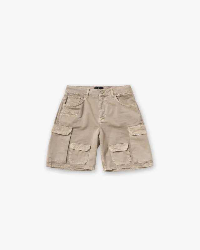 Loaded Cargo Short - Beige made by Represent