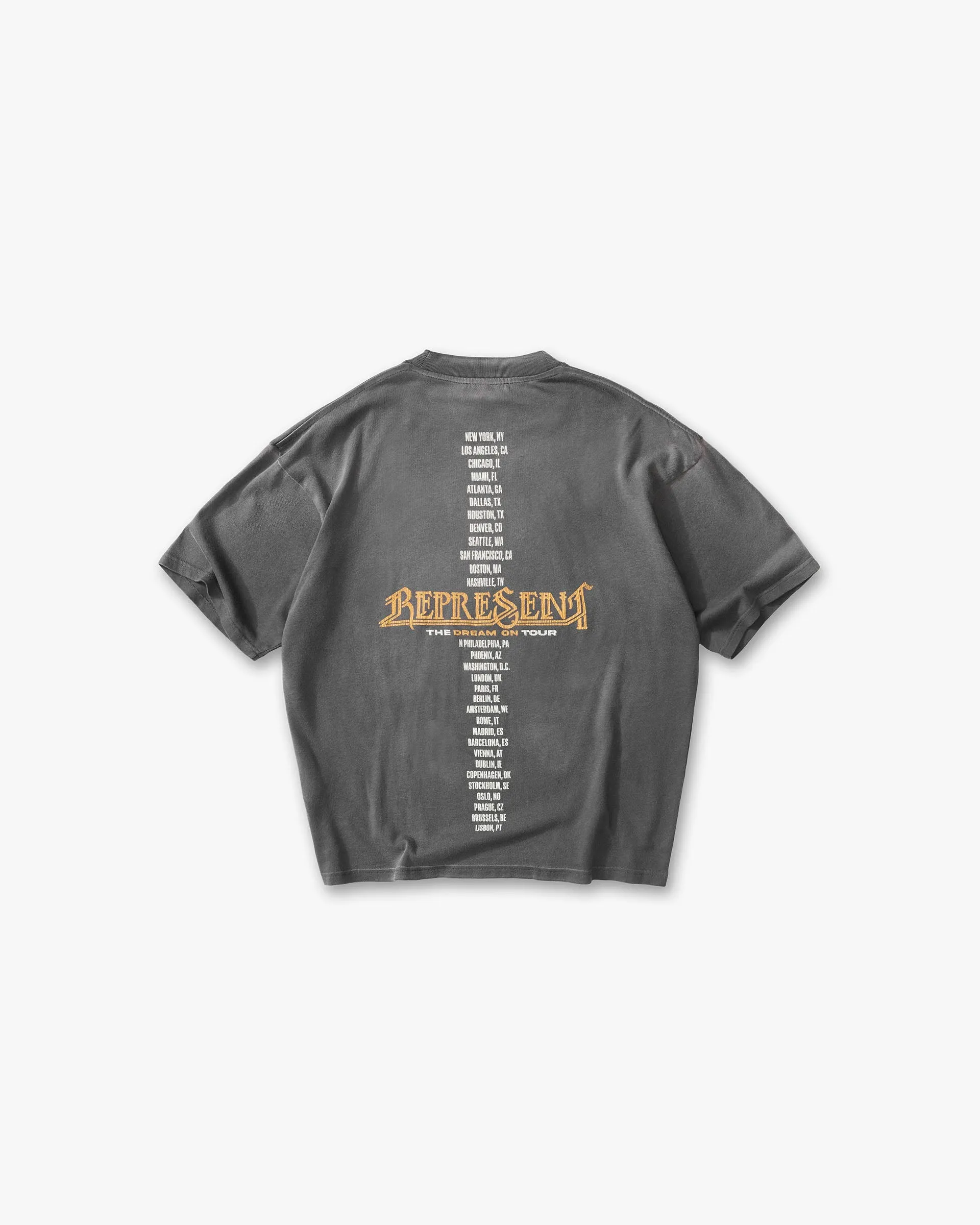 Golden Tour T-Shirt - Sun Fade Grey sold by Represent product image thumbnail 2