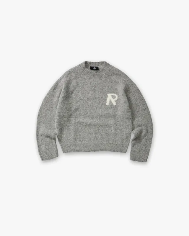 Logo Knit Sweater - Grey made by Represent
