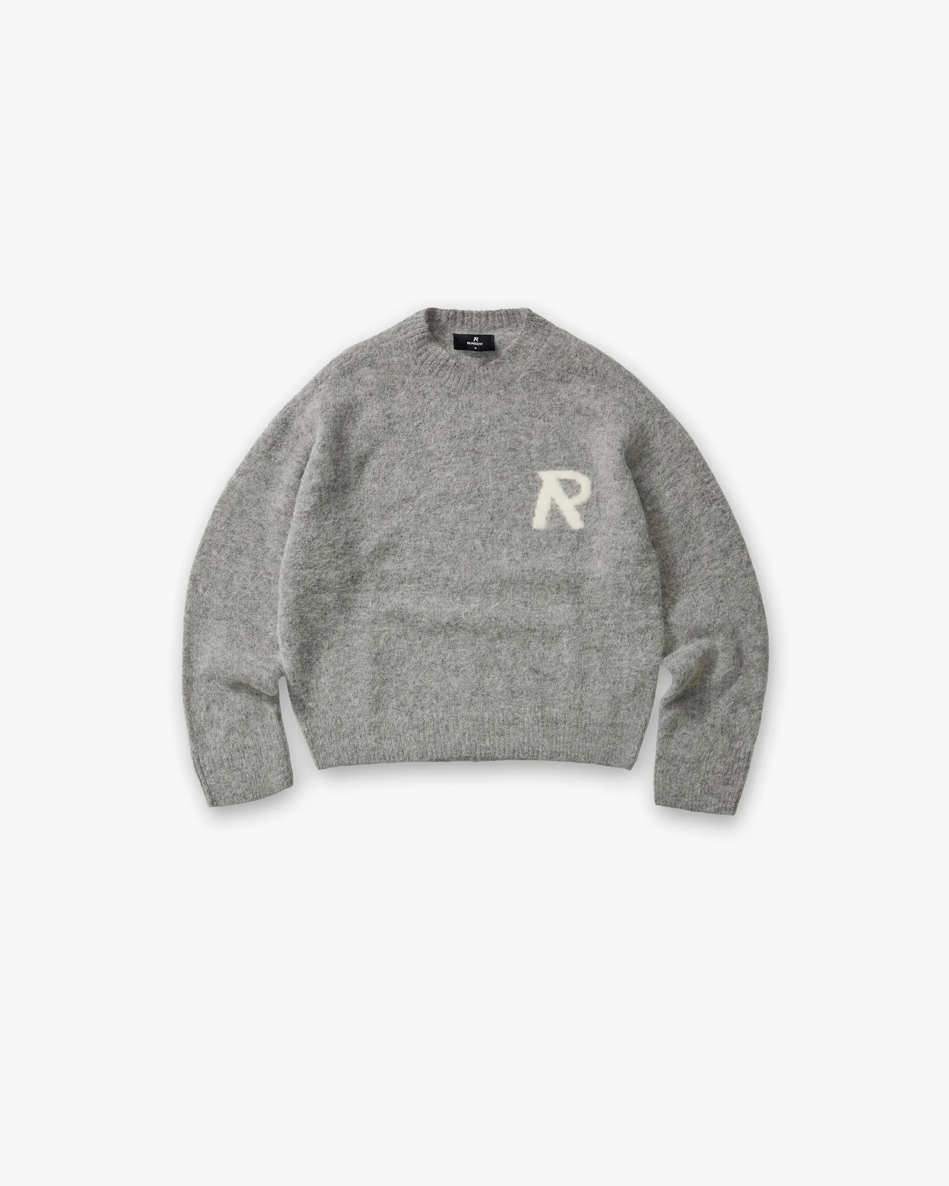 Logo Knit Sweater - Grey sold by Represent