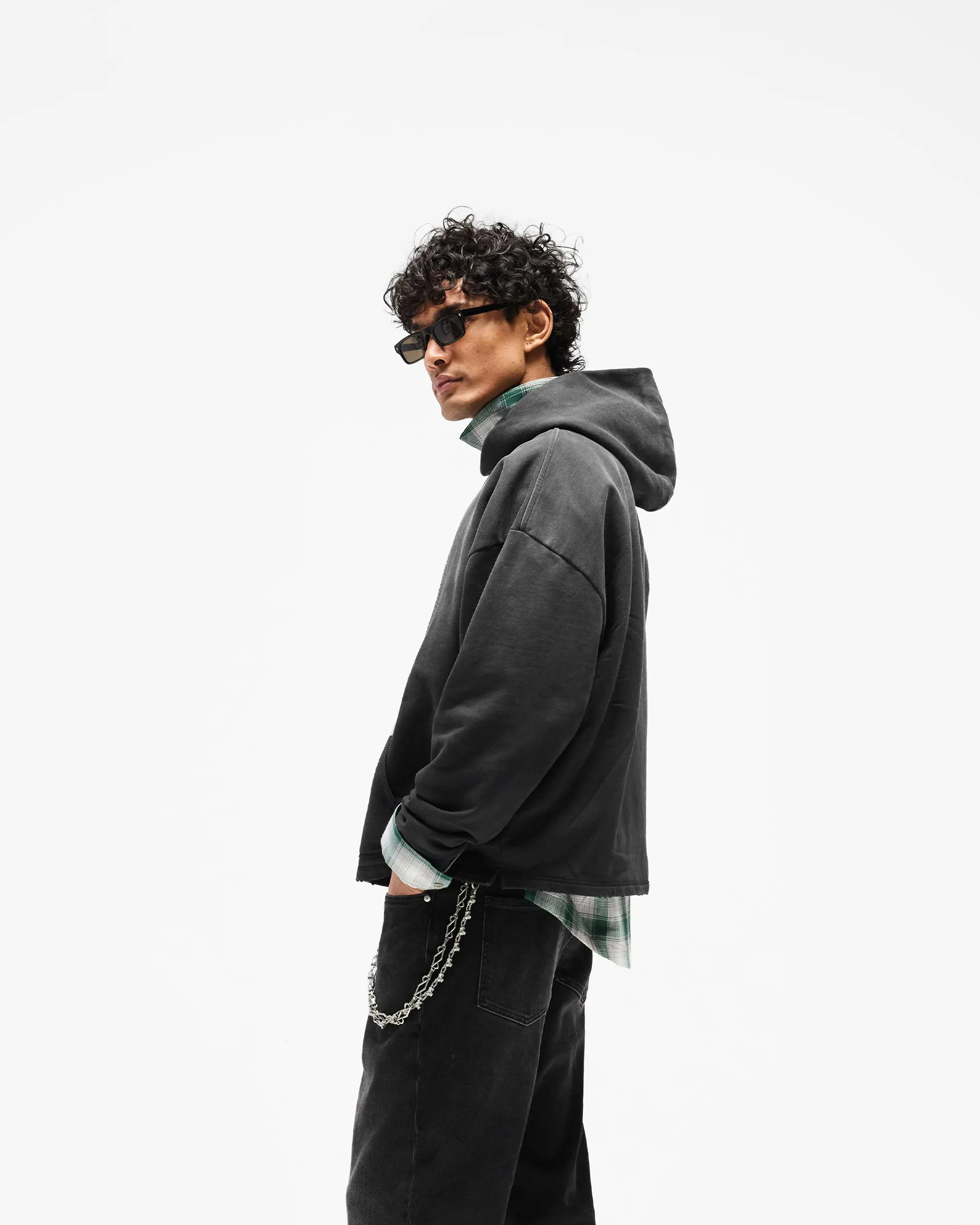 Represent Embellished Hoodie - Stained Black sold by Represent product image thumbnail 4