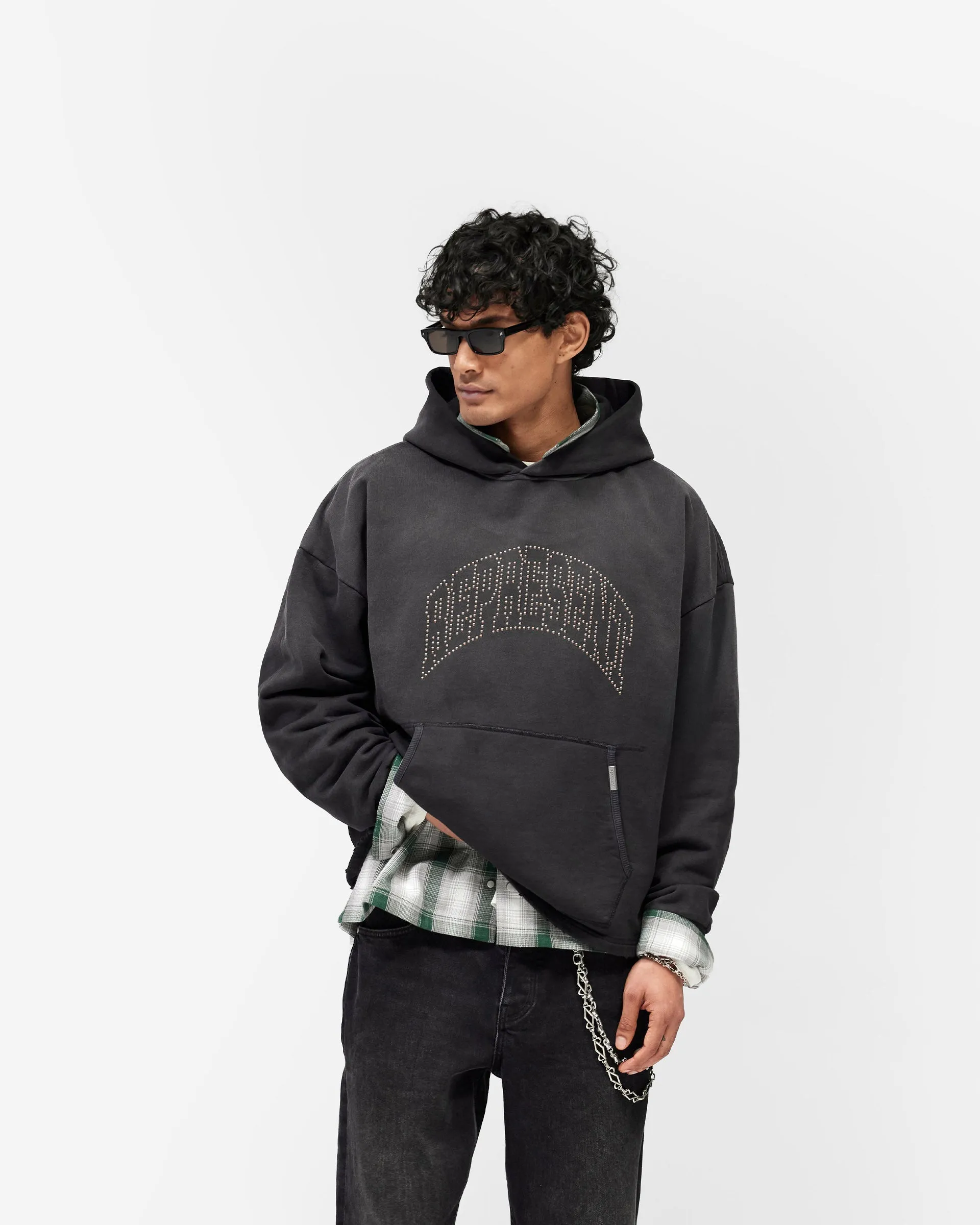 Represent Embellished Hoodie - Stained Black sold by Represent product image thumbnail 2