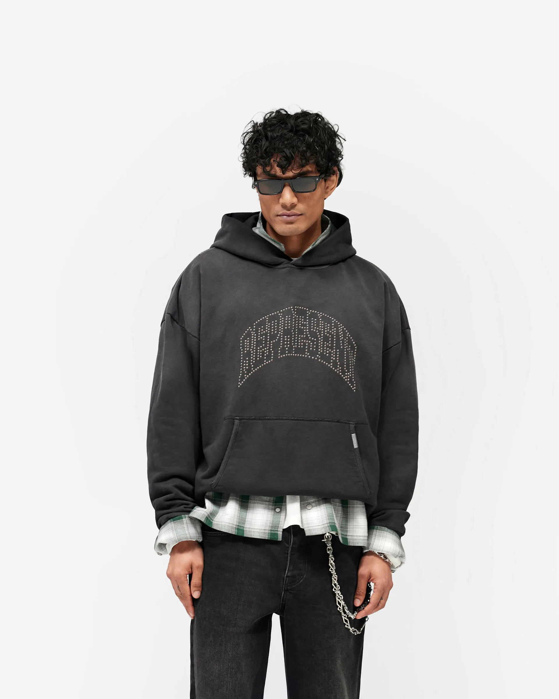 Represent Embellished Hoodie - Stained Black sold by Represent product image thumbnail 3