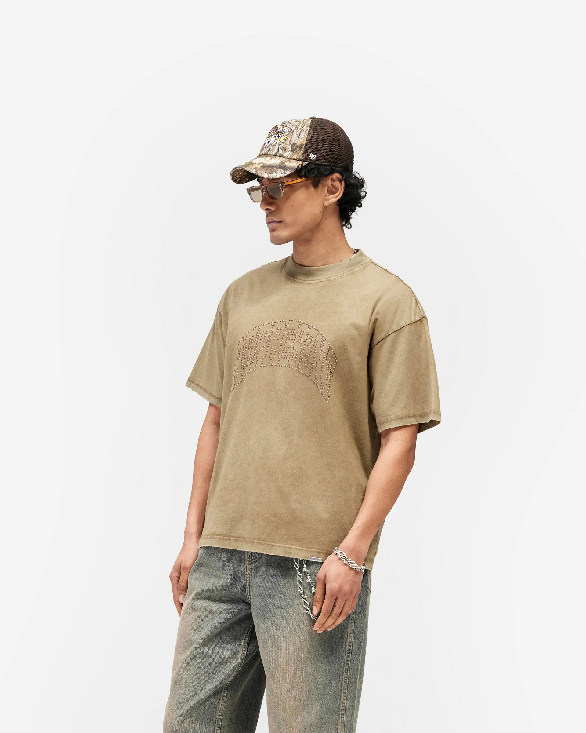 Embellished Represent T-Shirt - Vintage Khaki sold by Represent product image thumbnail 2