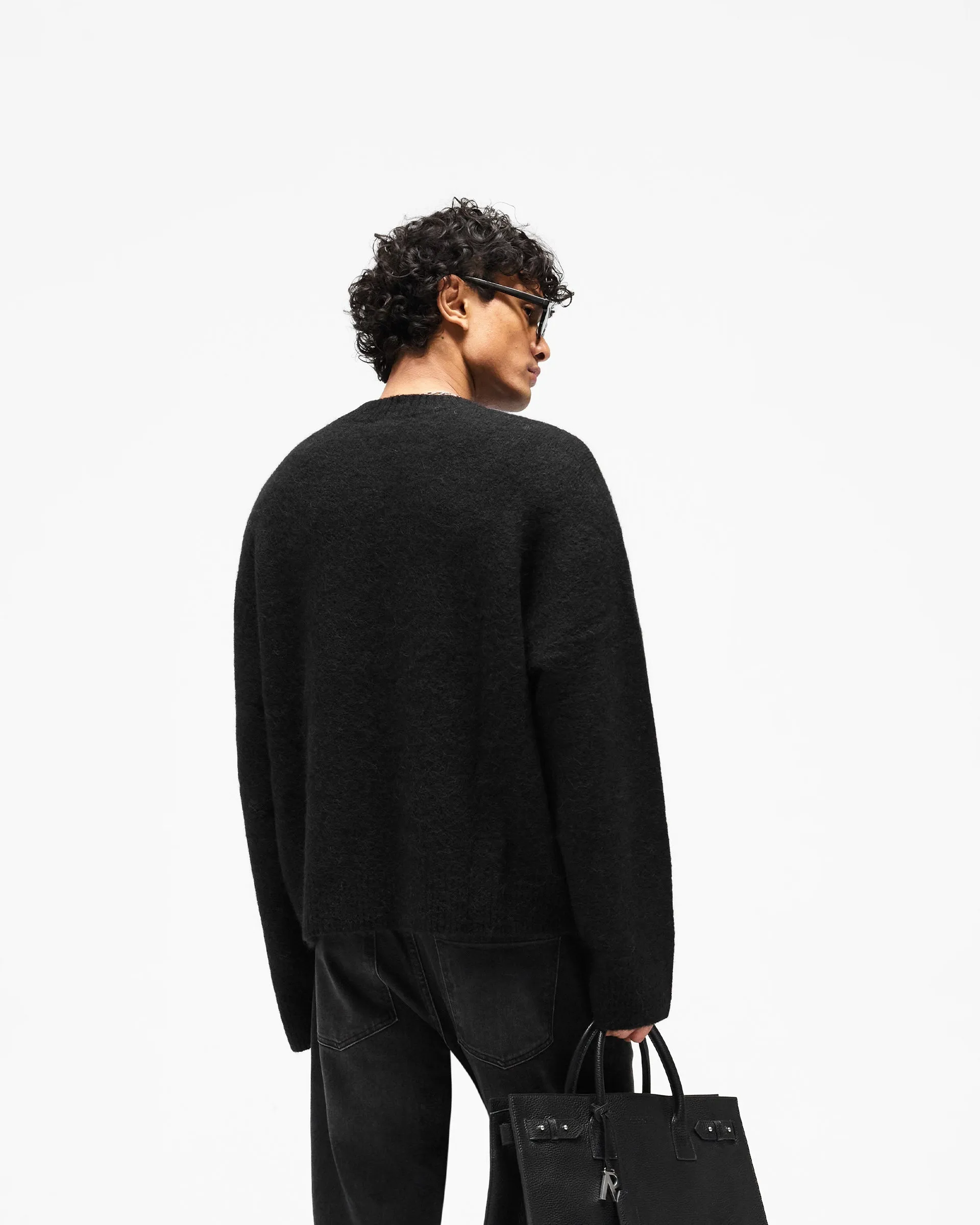 Logo Knit Sweater - Jet Black sold by Represent product image thumbnail 5