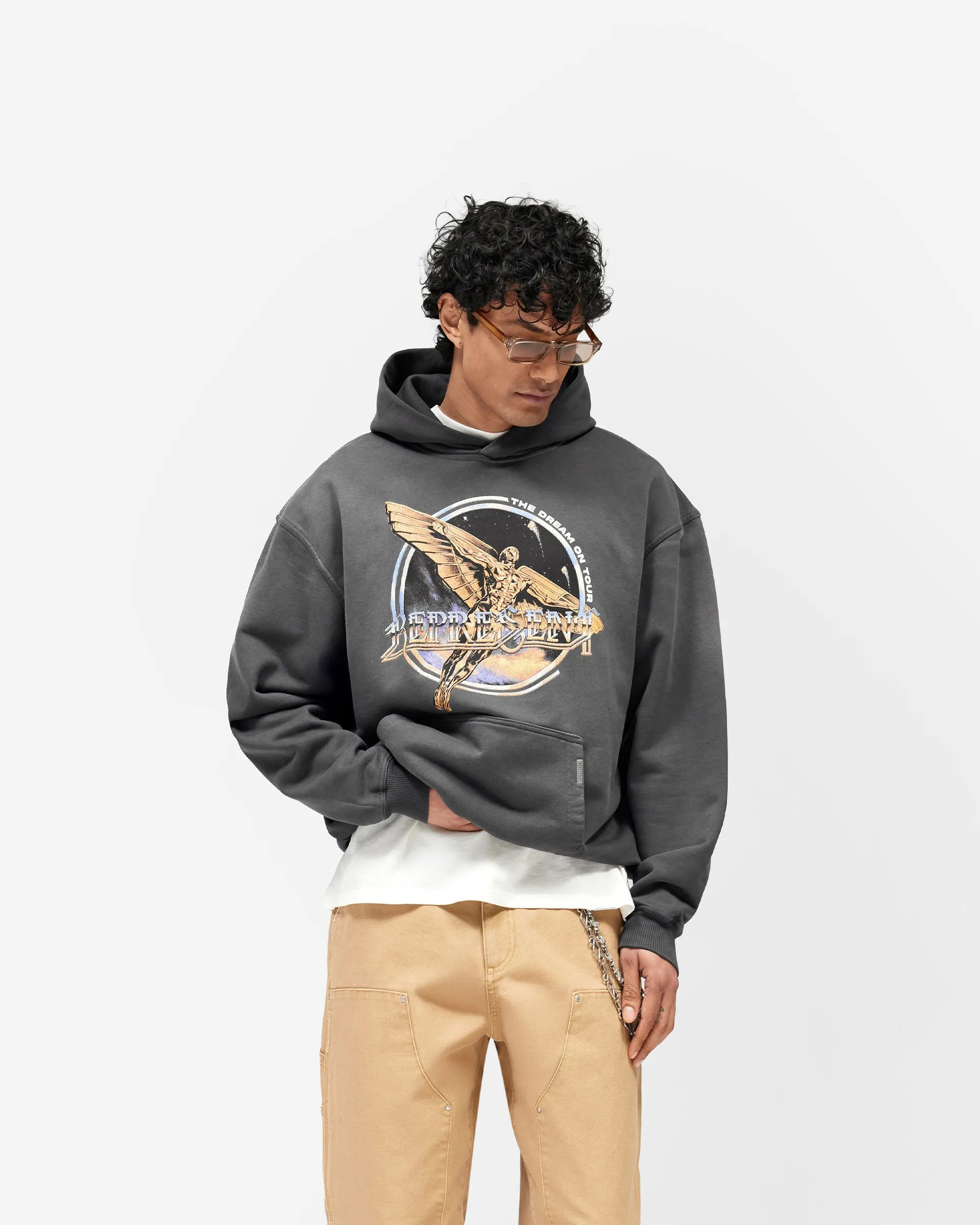 Golden Tour Hoodie - Sun Fade Grey sold by Represent product image thumbnail 3
