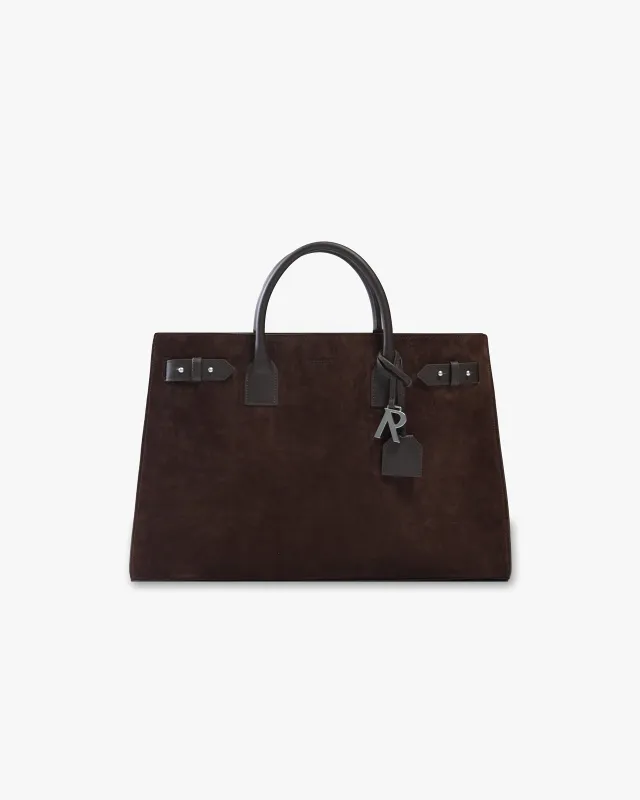 Suede Leather Tote Bag - Brown made by Represent