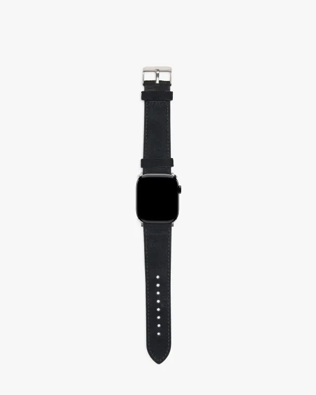 Suede Watch Strap - Jet Black made by Represent