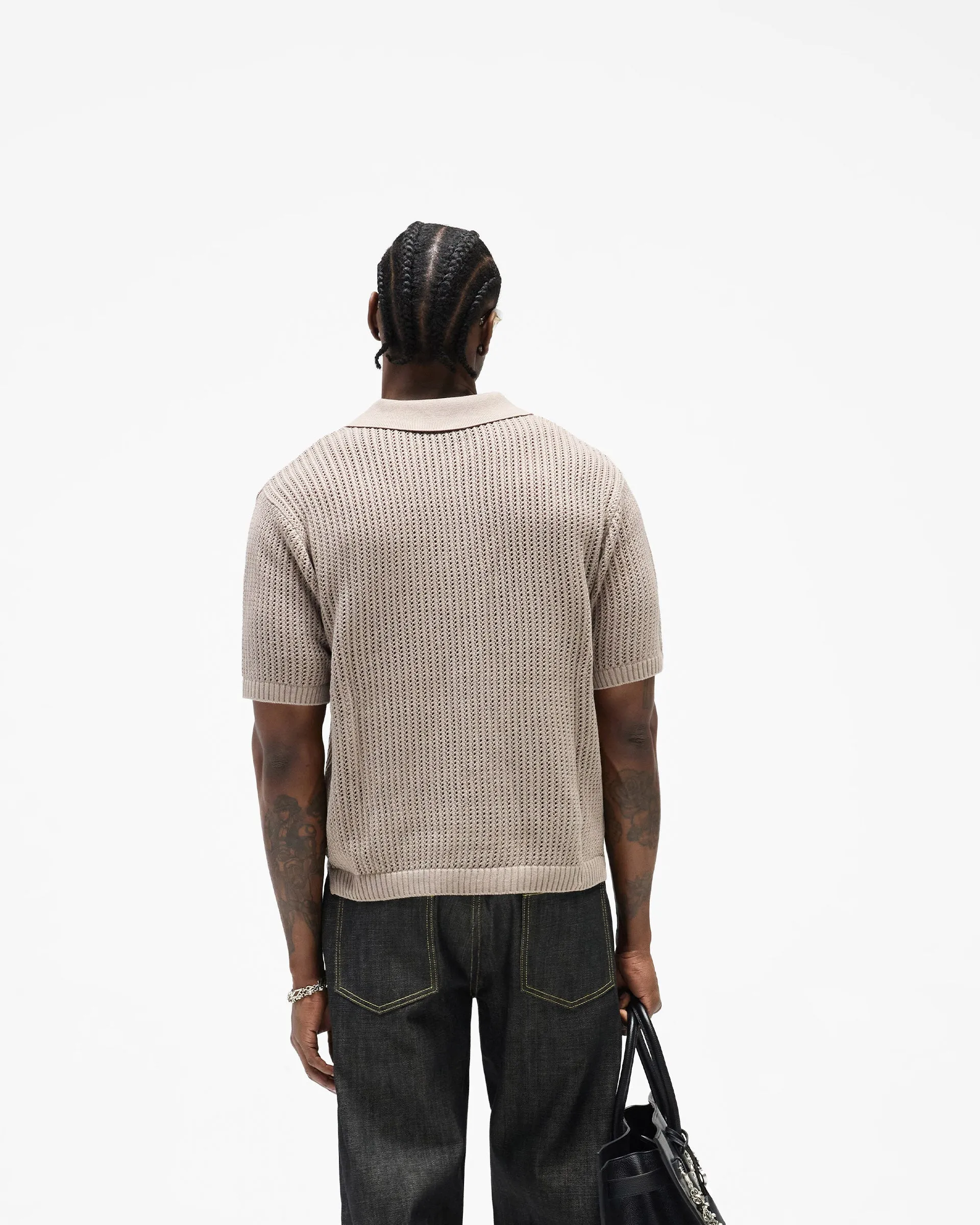 Beverly Knit Polo - Vintage Khaki sold by Represent product image thumbnail 4