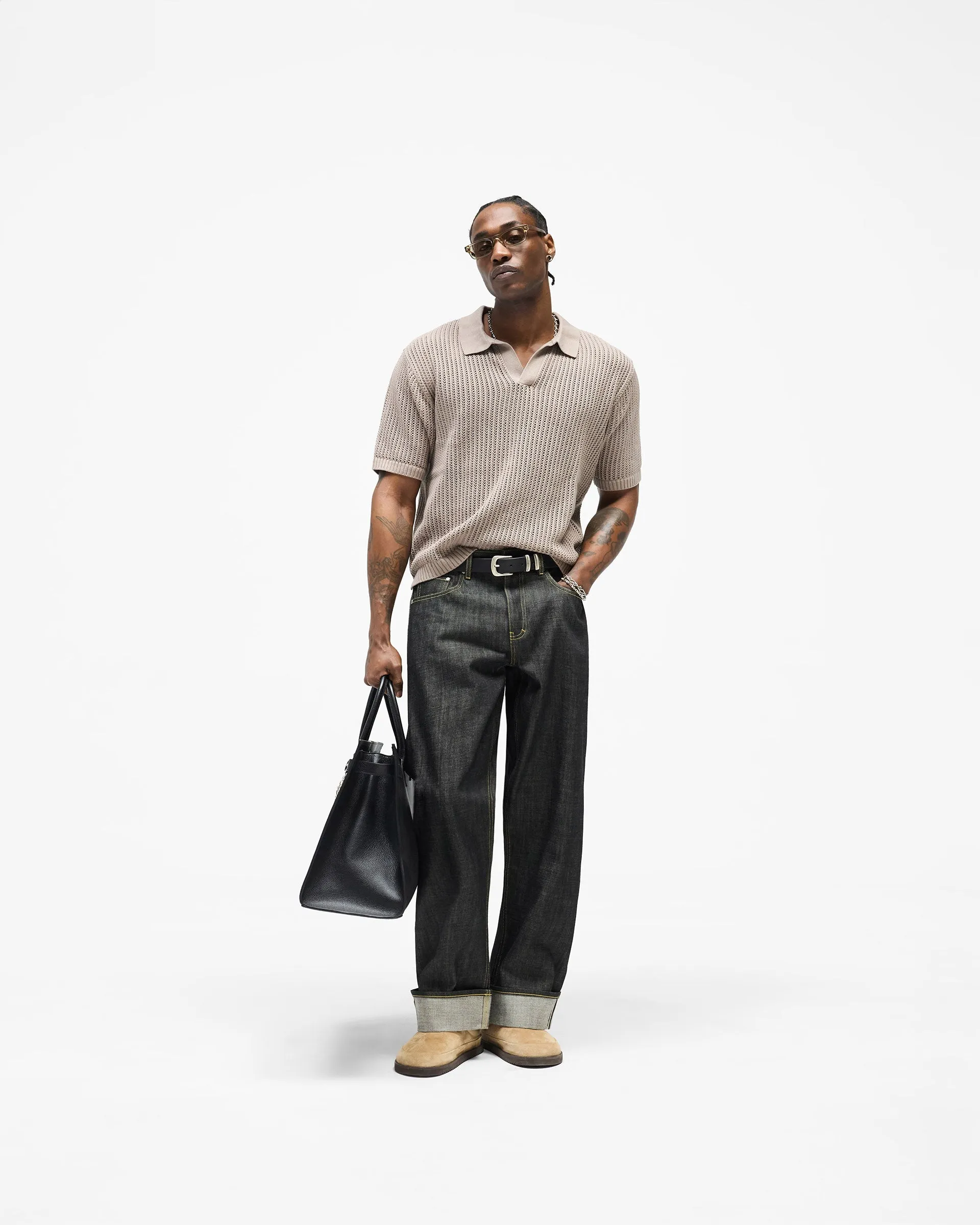 Beverly Knit Polo - Vintage Khaki sold by Represent product image thumbnail 5
