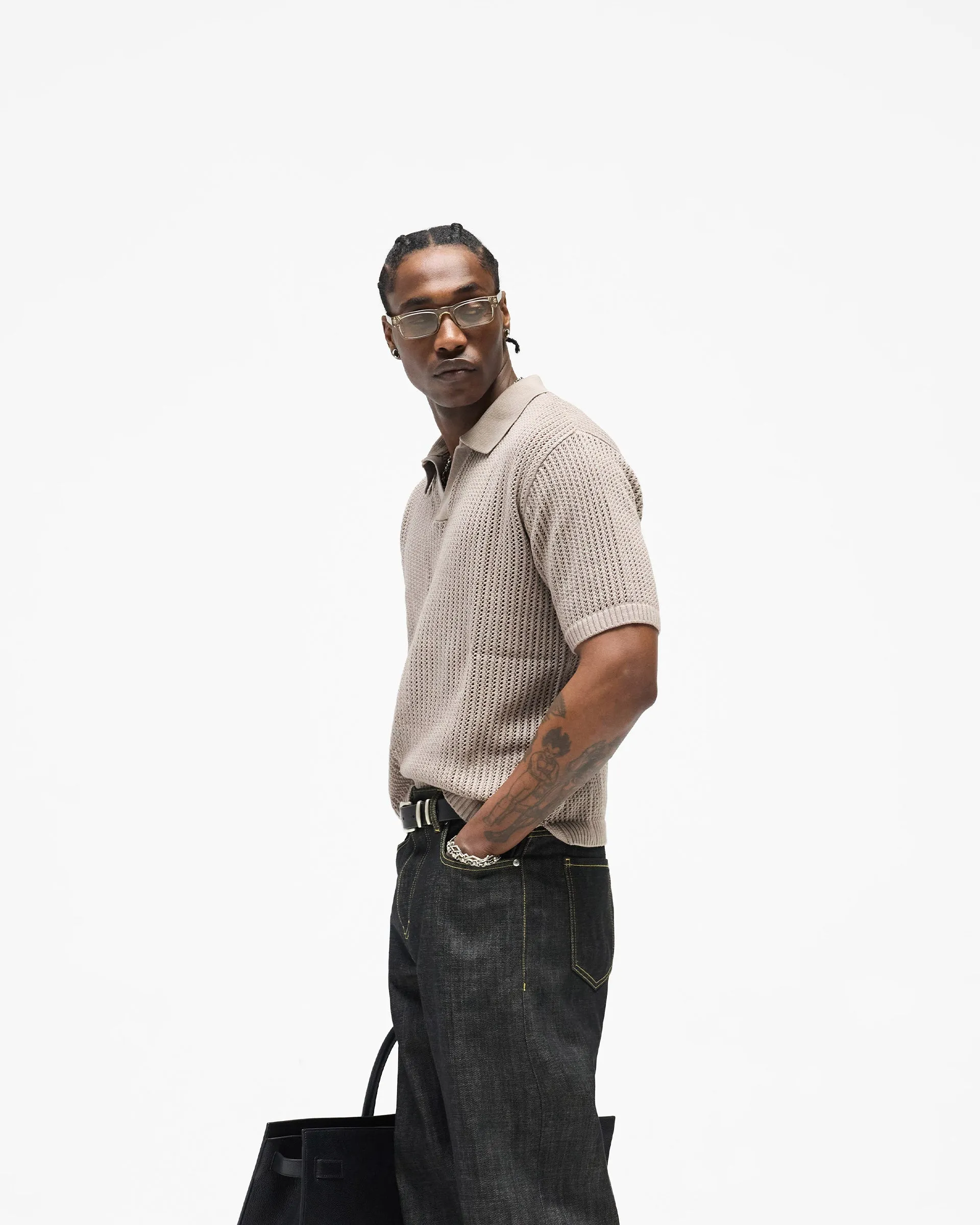 Beverly Knit Polo - Vintage Khaki sold by Represent product image thumbnail 2