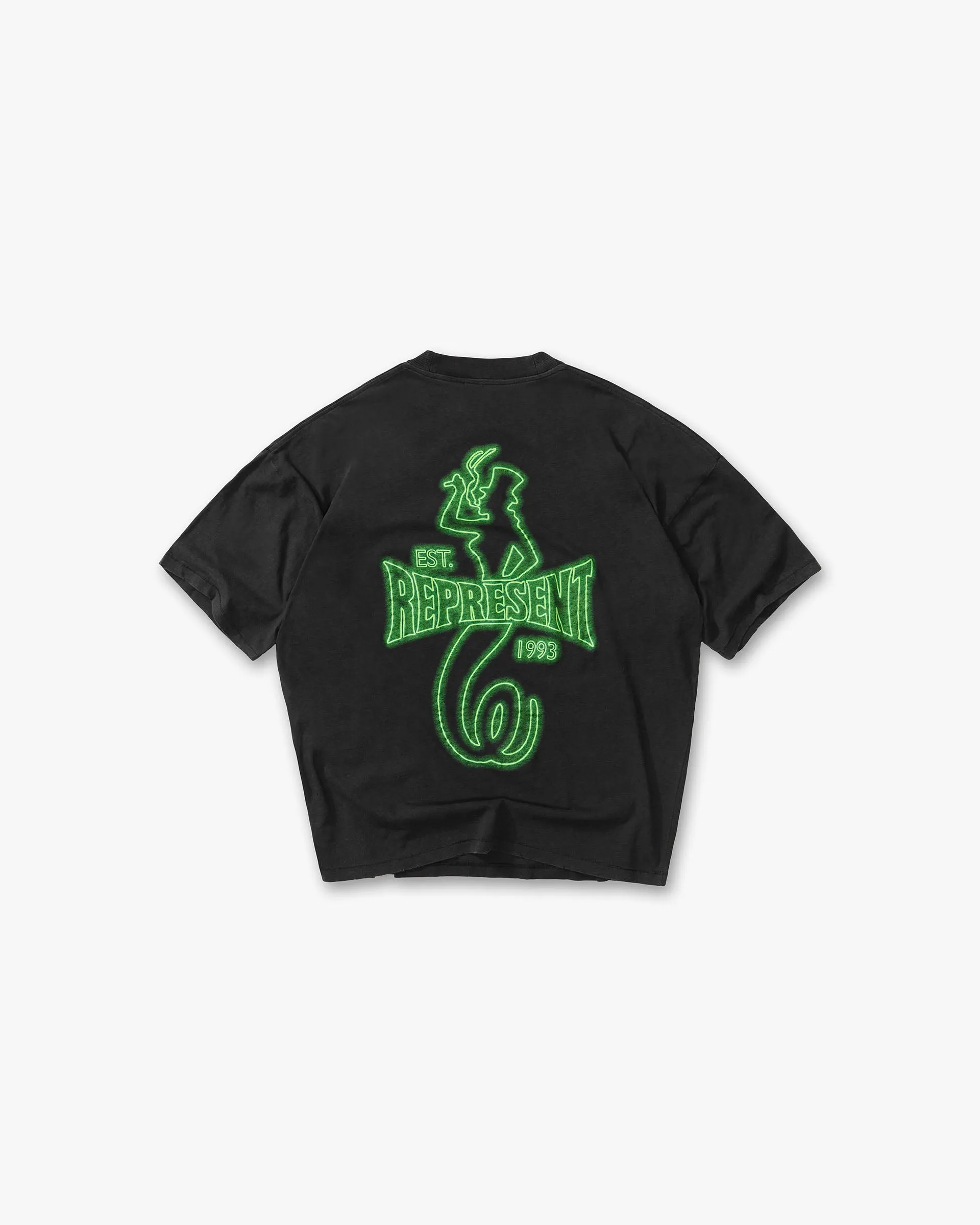 Represent x The Viper Room Glow T-Shirt - Vintage Black sold by Represent product image thumbnail 2