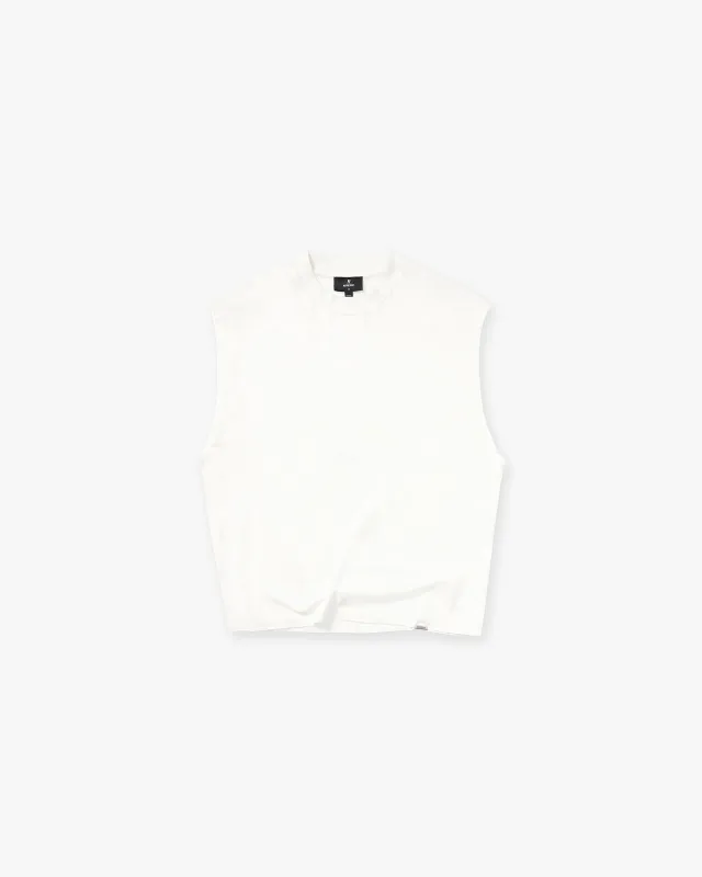Initial Boxy Tank - Flat White made by Represent