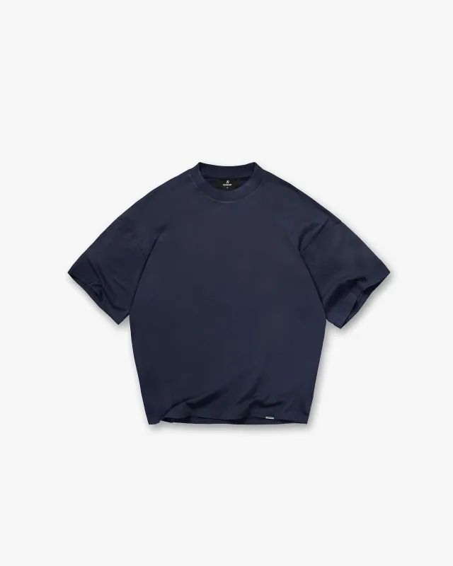 Initial Oversized T-Shirt - Midnight Navy made by Represent