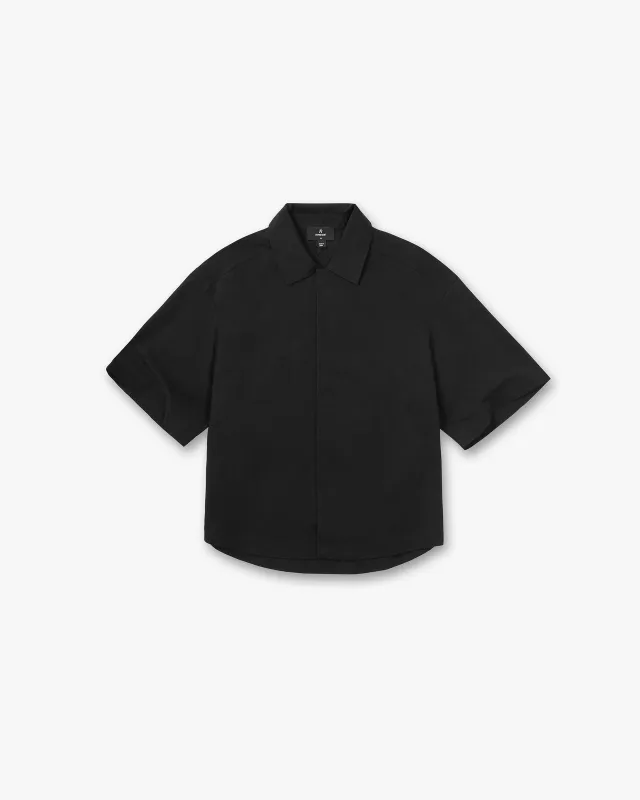 Initial Short Sleeve Shirt - Jet Black made by Represent