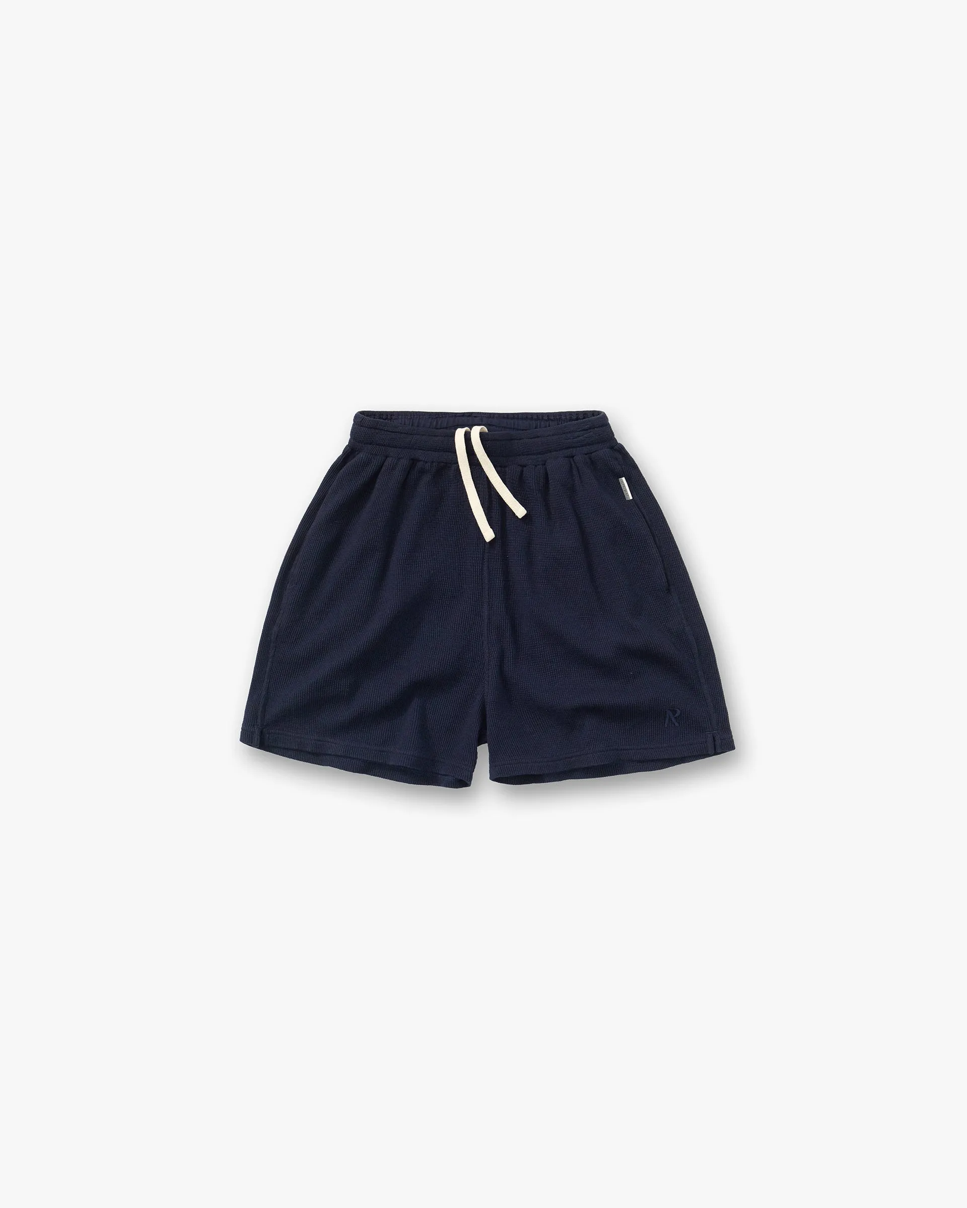 Initial Waffle Shorts - Midnight Navy sold by Represent