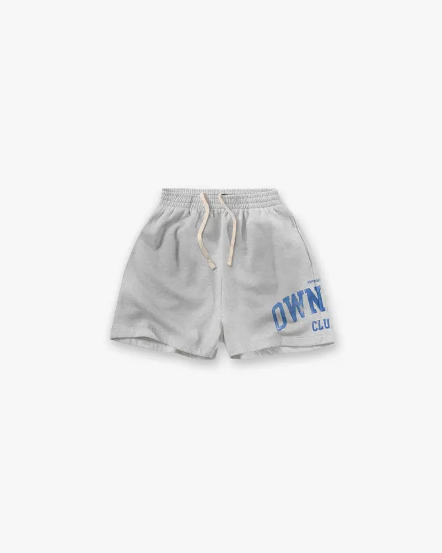 Represent Owners Club Shorts - Sprayed Ice Grey Marl made by Represent