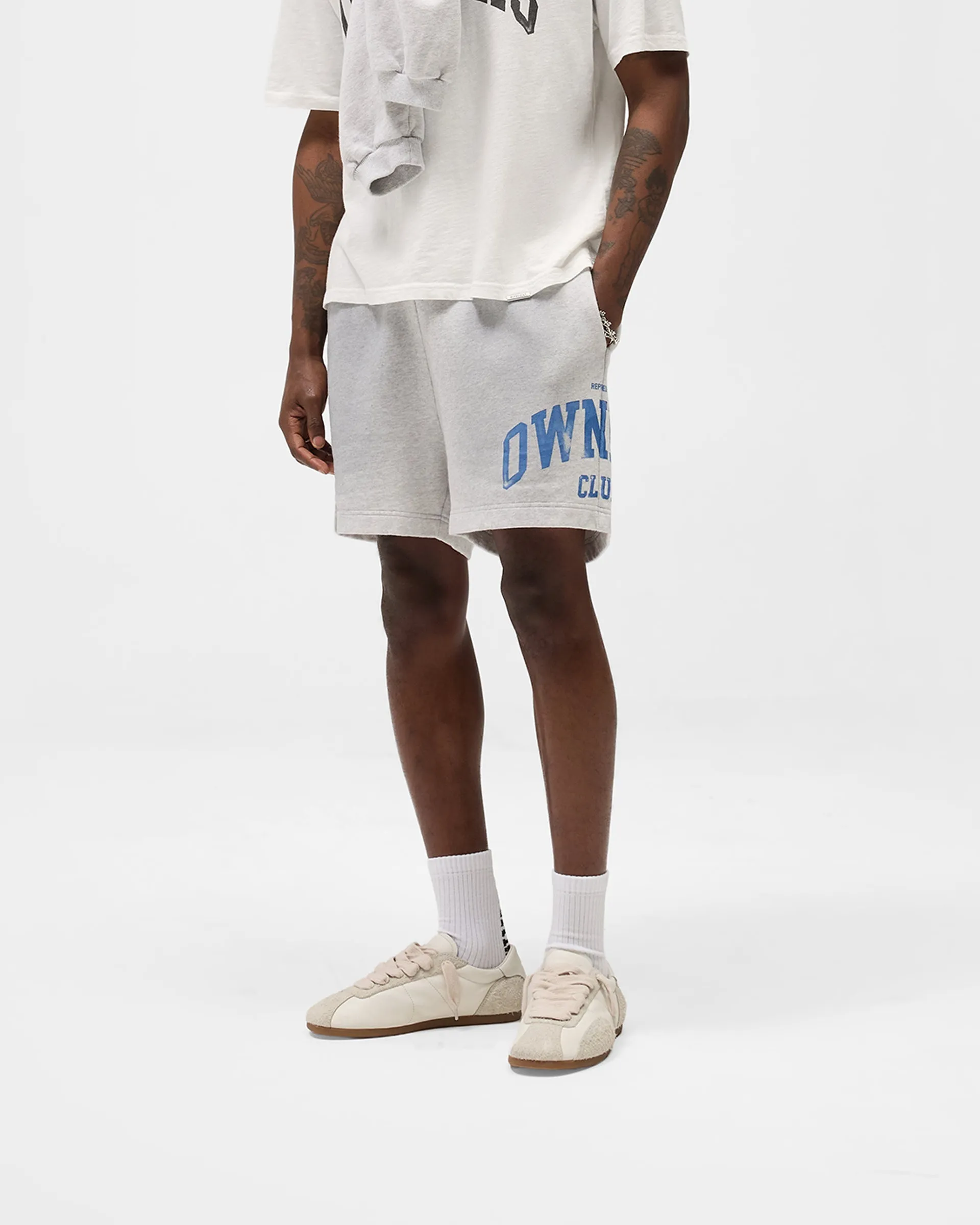 Represent Owners Club Shorts - Sprayed Ice Grey Marl sold by Represent product image thumbnail 2