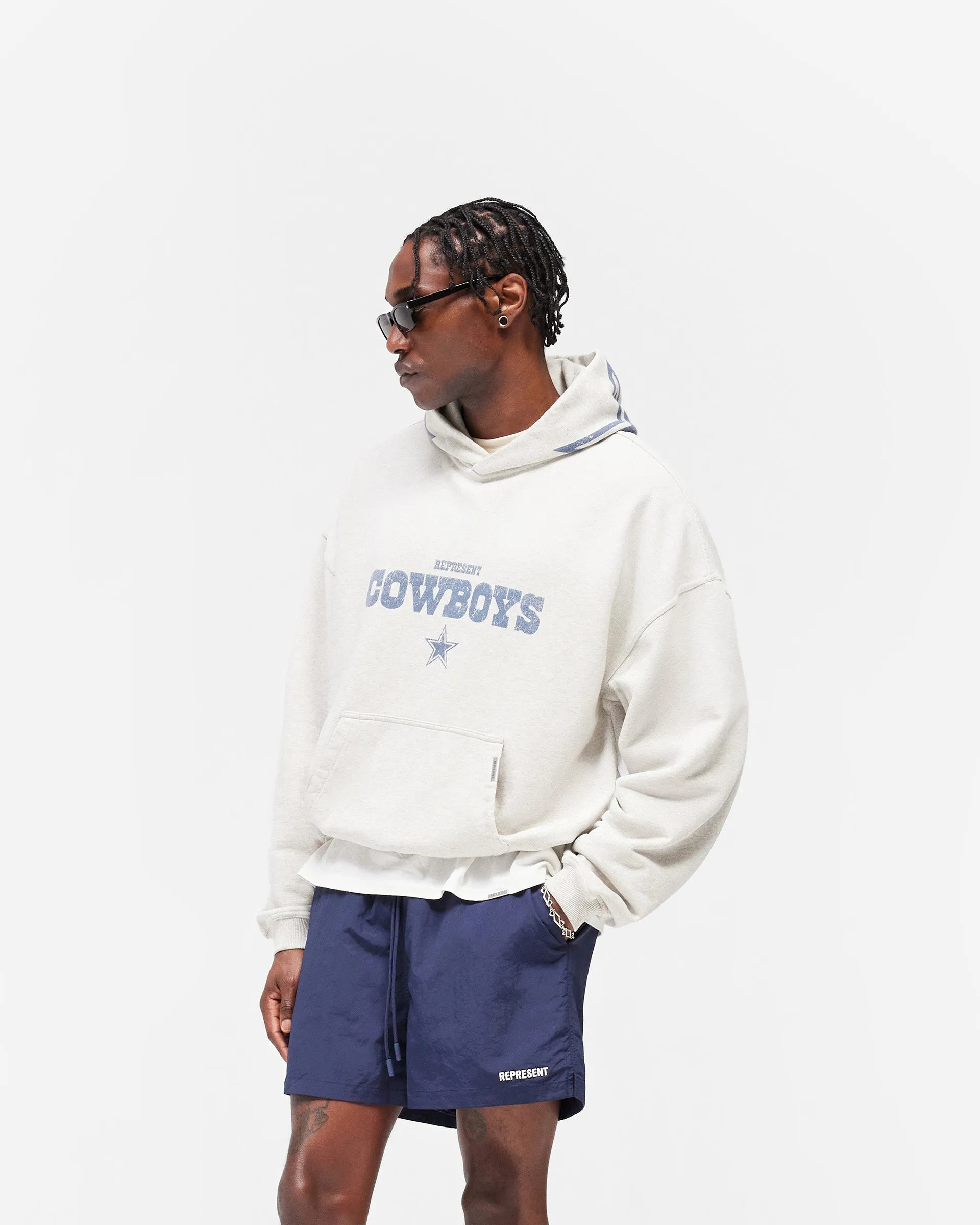 Dallas Cowboys x Represent Hoodie - Cream Marl sold by Represent product image thumbnail 5