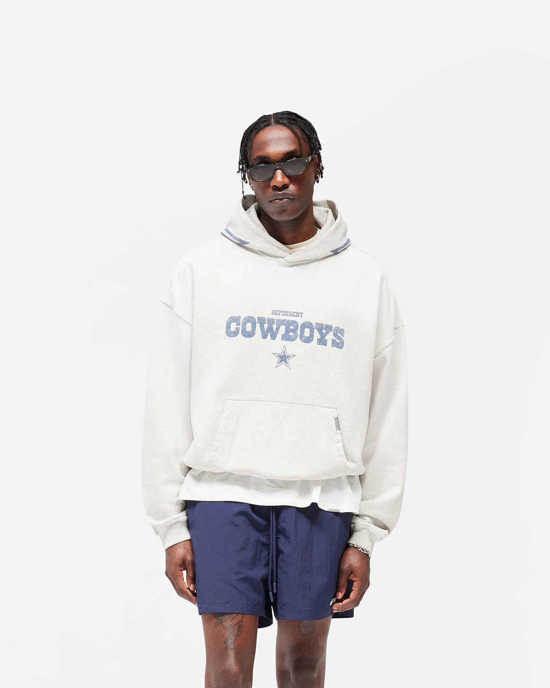 Dallas Cowboys x Represent Hoodie - Cream Marl sold by Represent product image thumbnail 3