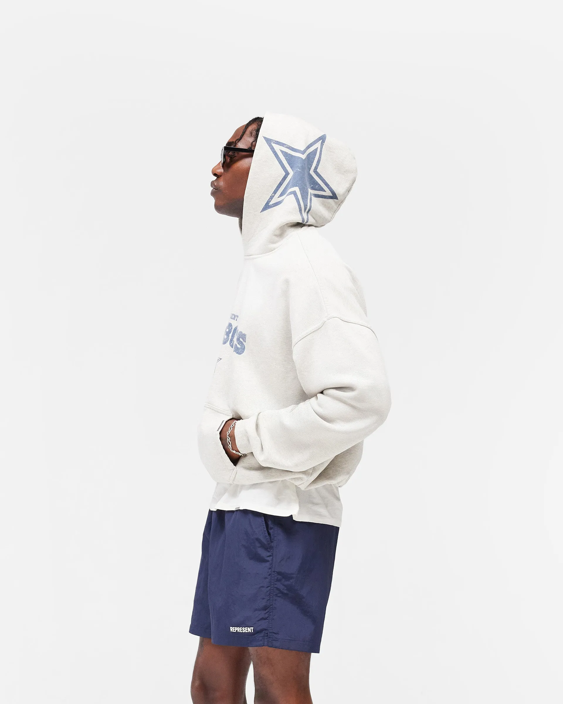 Dallas Cowboys x Represent Hoodie - Cream Marl sold by Represent product image thumbnail 4