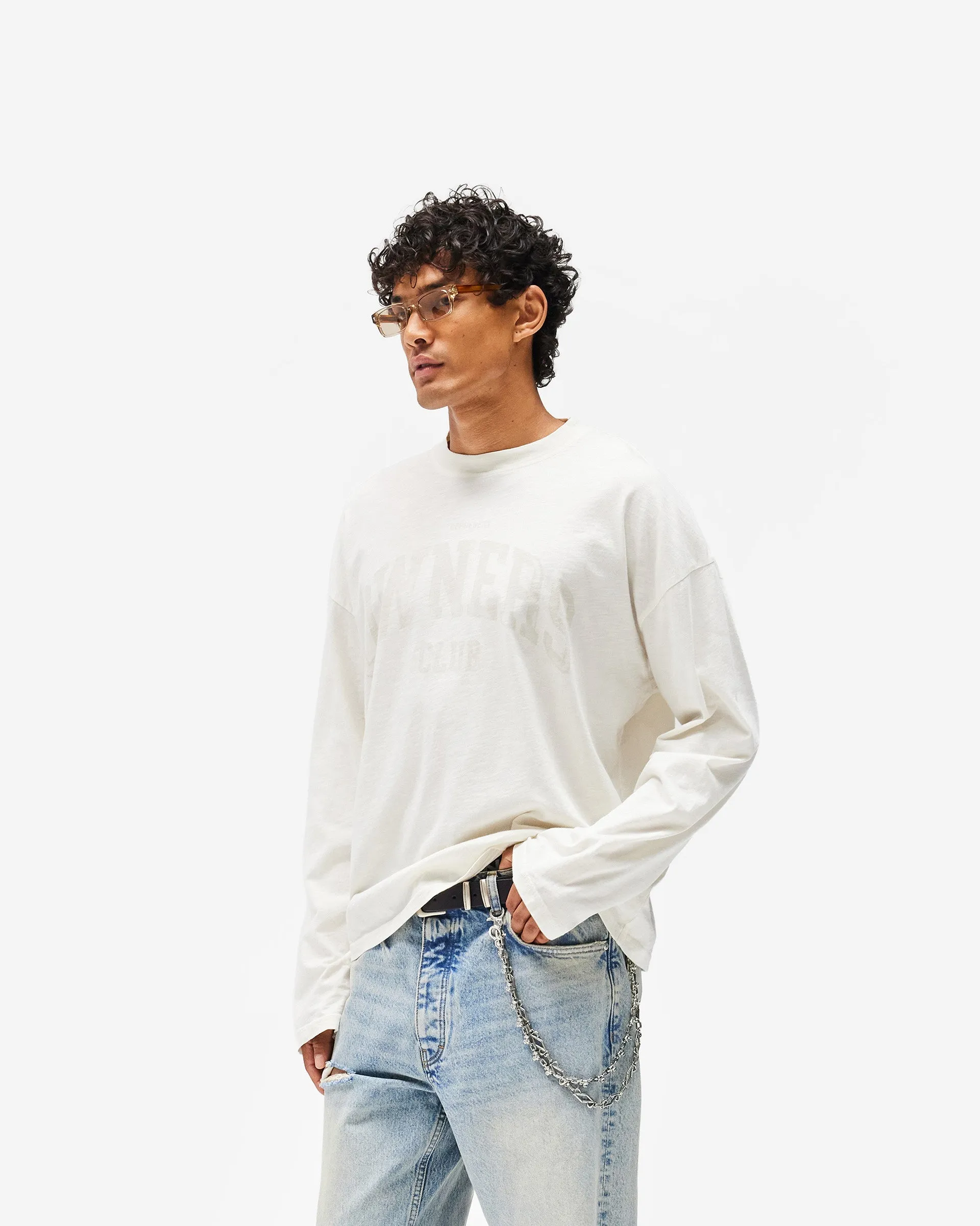 Represent Owners Club Long Sleeve T-Shirt - Chalk sold by Represent product image thumbnail 4