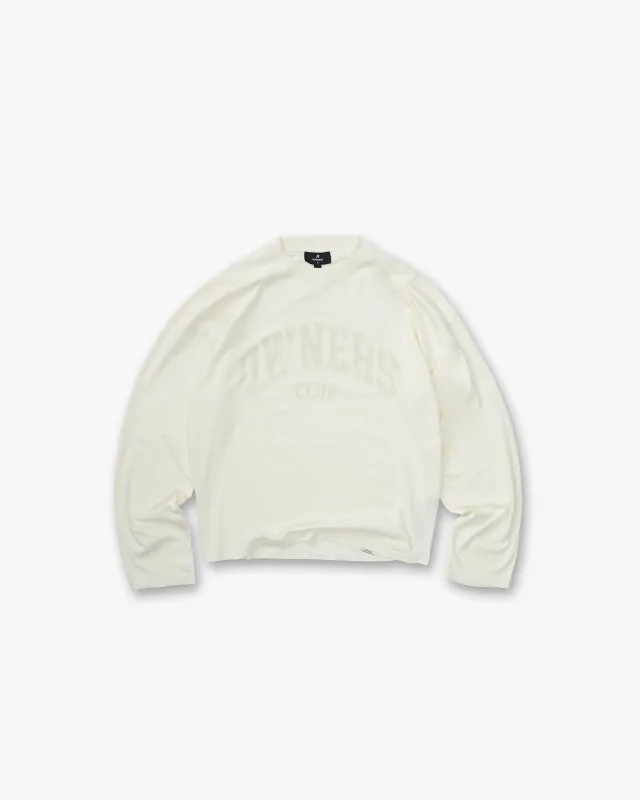 Represent Owners Club Long Sleeve T-Shirt - Chalk made by Represent