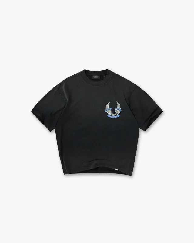 Represent X Belstaff Born To Bike T-Shirt - Aged Black made by Represent