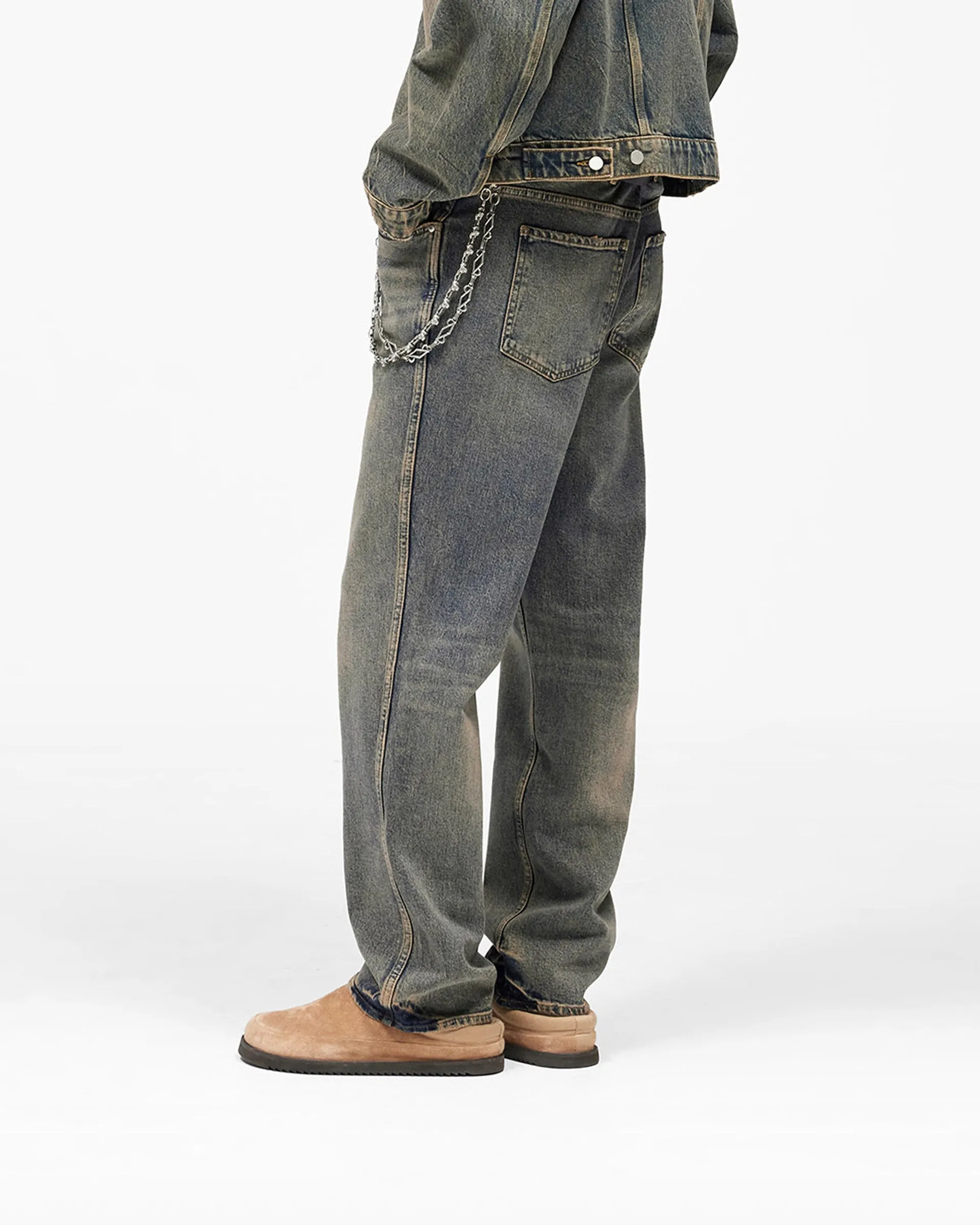R3 Baggy Denim - Blue Cream sold by Represent product image thumbnail 4