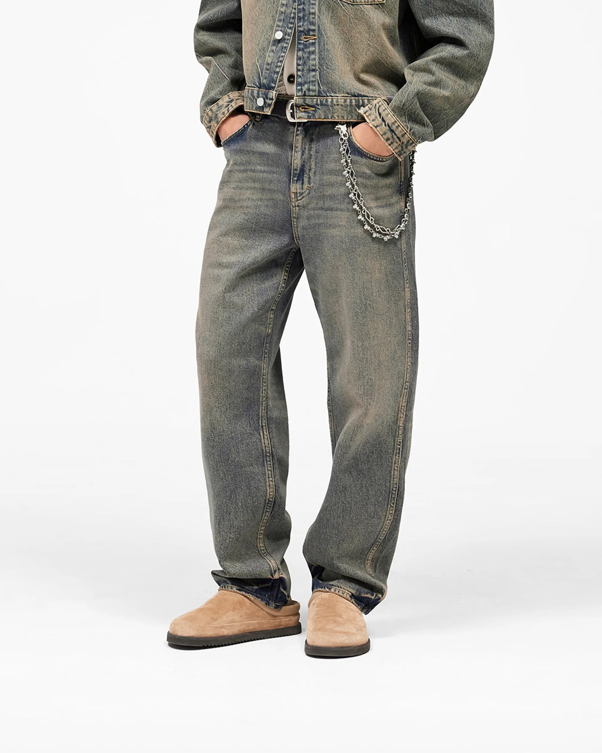 R3 Baggy Denim - Blue Cream sold by Represent product image thumbnail 2